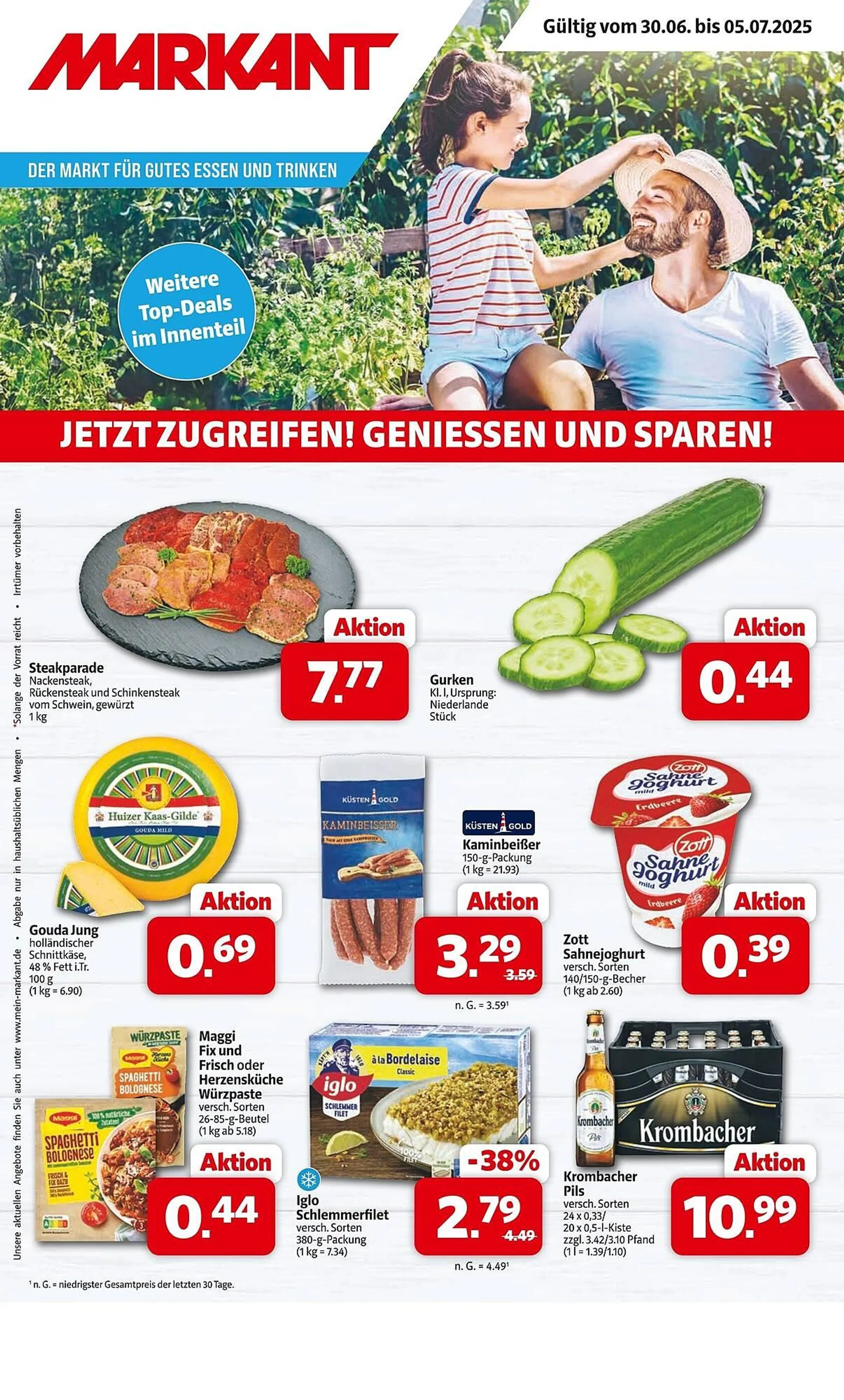 Markant Prospekt von 30. Juni bis 5. Juli 2025 - Prospekt seite 1