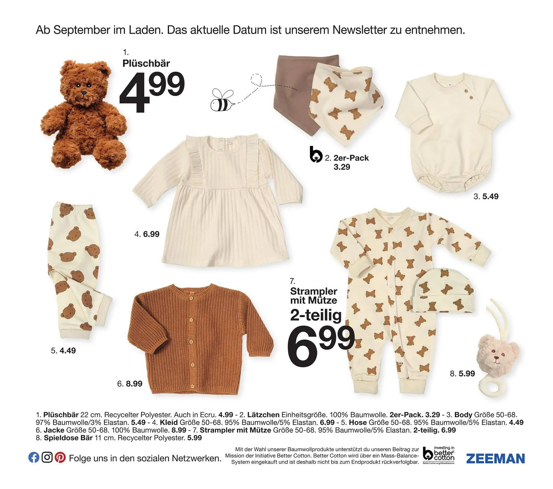 Zeeman Prospekt von 1. September bis 30. November 2024 - Prospekt seite 9