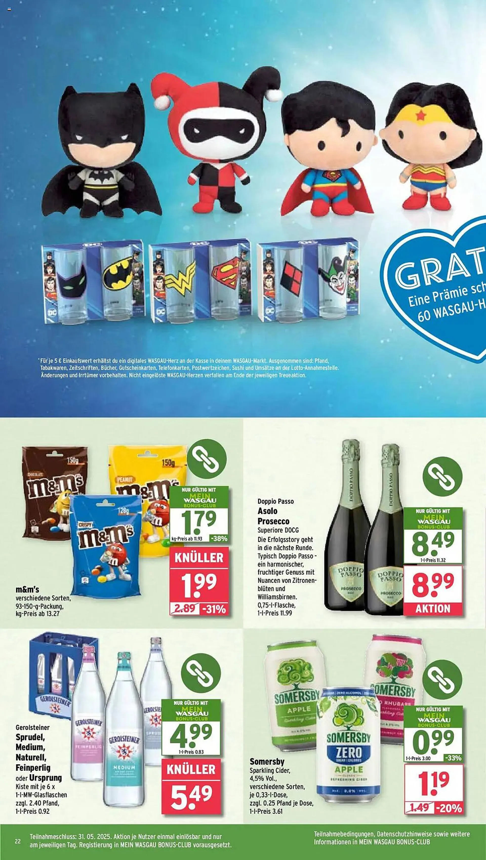 Wasgau Prospekt von 26. Mai bis 31. Mai 2025 - Prospekt seite 22
