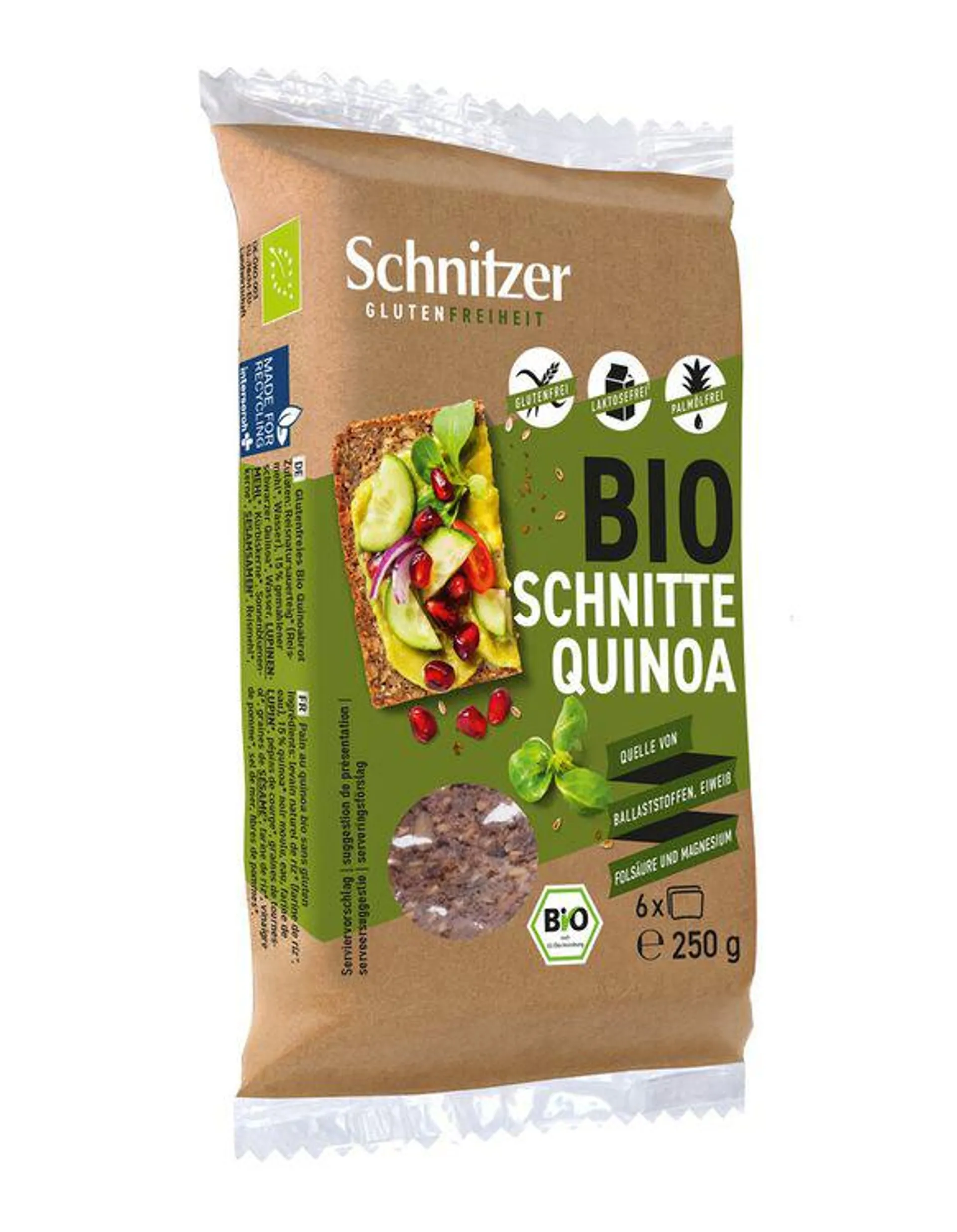 Schnitzer - Bio Schnitte Quinoa, glutenfrei, 250g