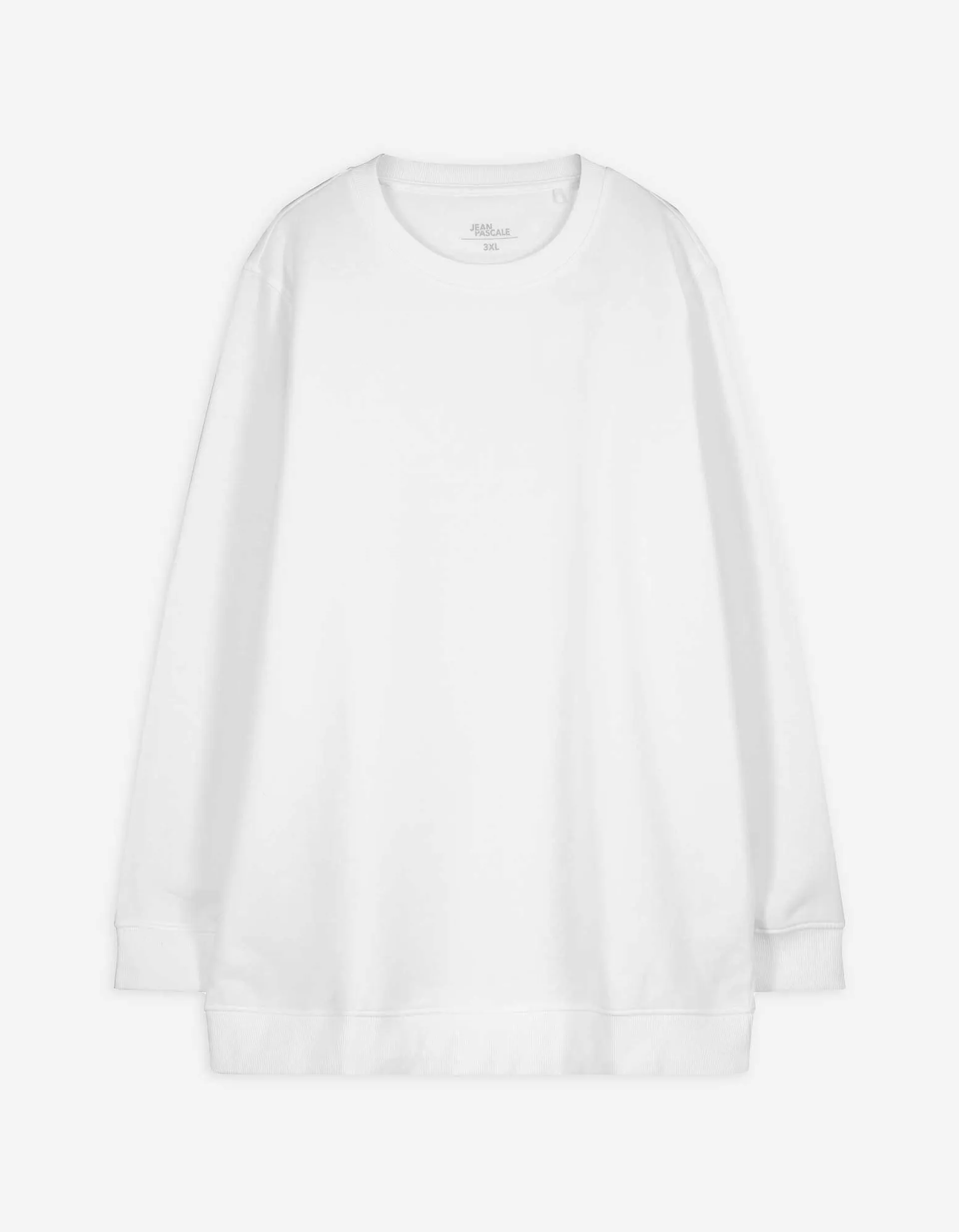 Sweatshirt - einfarbig - weiß