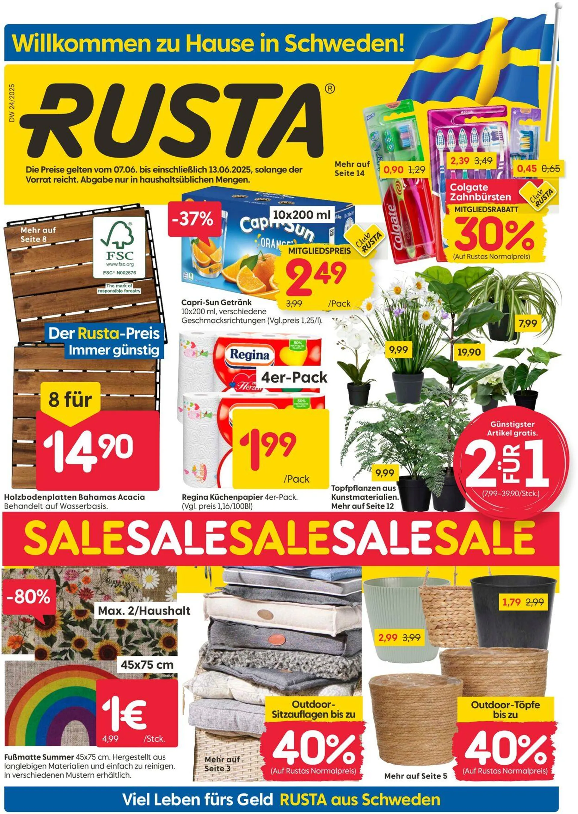 Rusta von 9. Juni bis 23. Juni 2025 - Prospekt seite 1