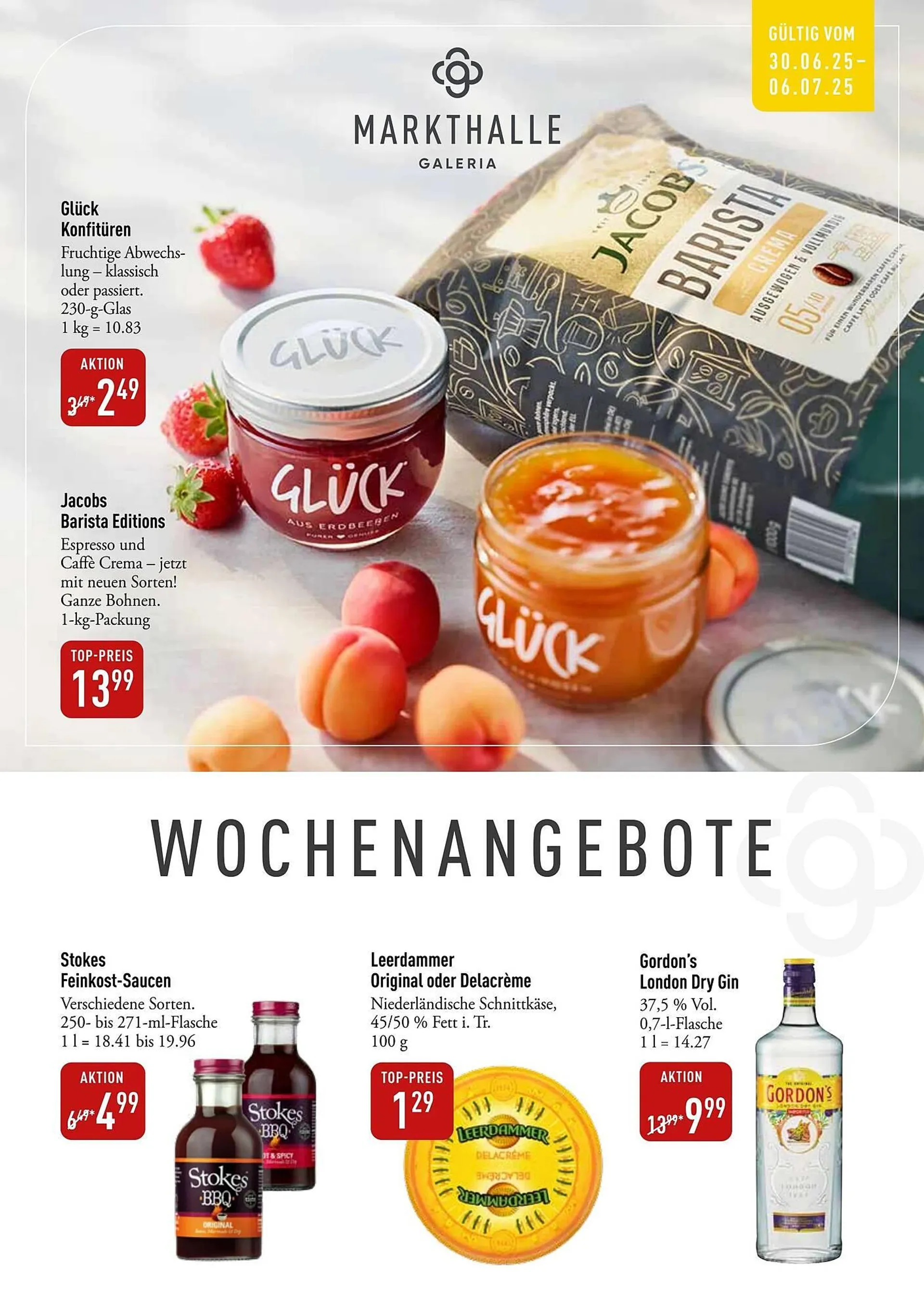 Galeria Markthalle Prospekt von 30. Juni bis 7. Juli 2025 - Prospekt seite 1