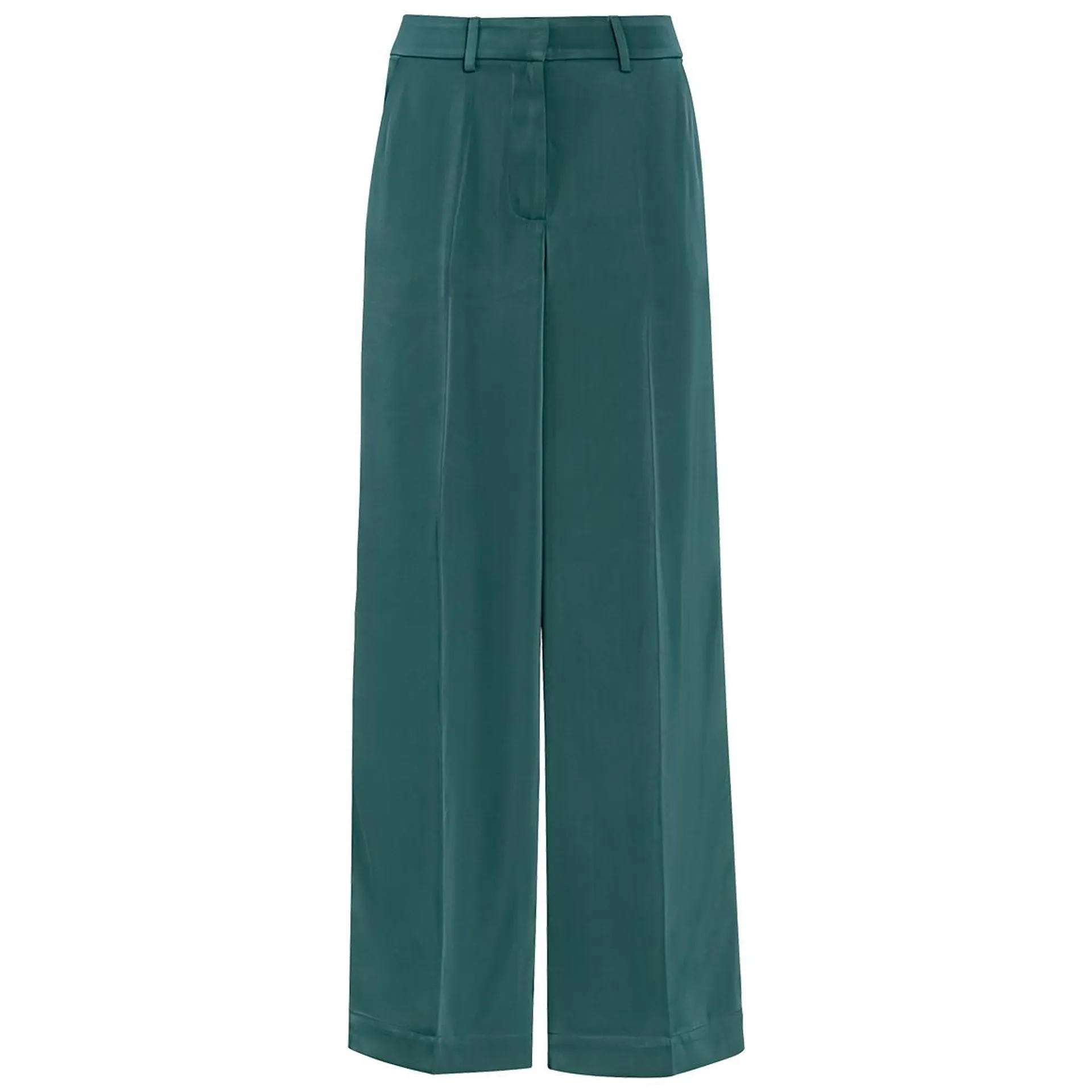 Damen Palazzo-Hose in Satin-Optik