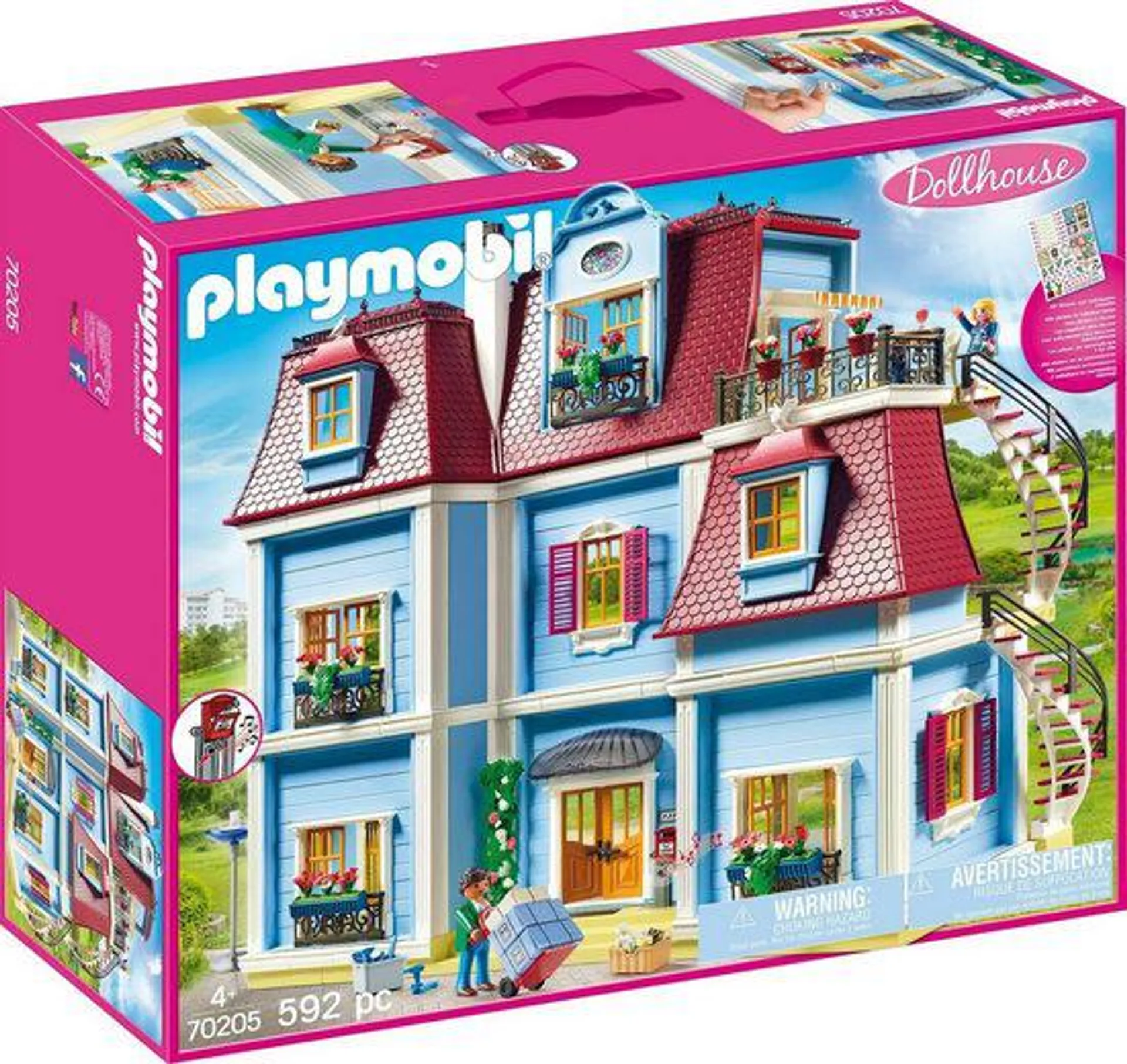 Playmobil® Konstruktions-Spielset Mein Großes Puppenhaus (70205), Dollhouse, (592 St), Made in Germany