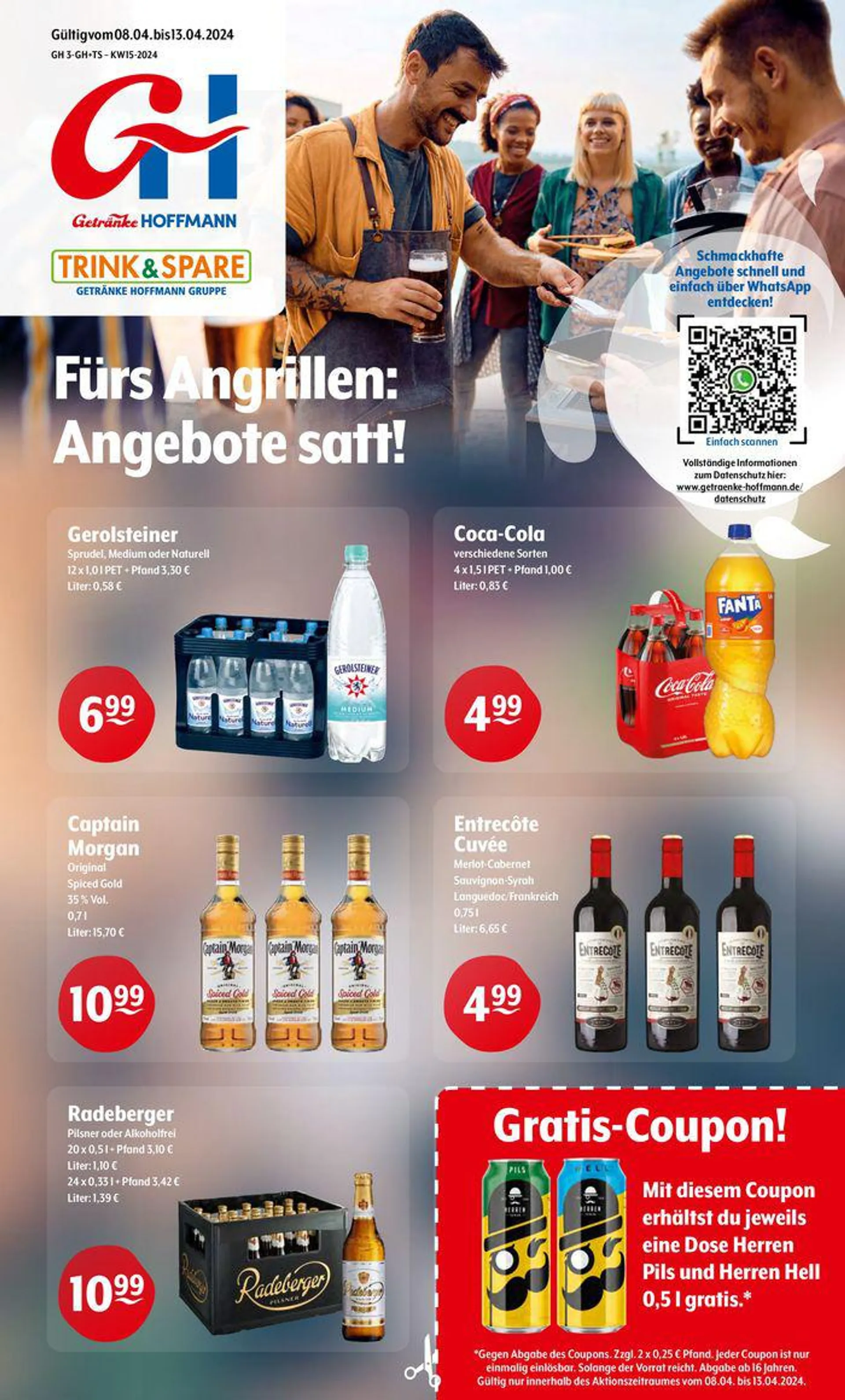 Trink und Spare flugblatt von 8. April bis 13. April 2024 - Prospekt seite 1