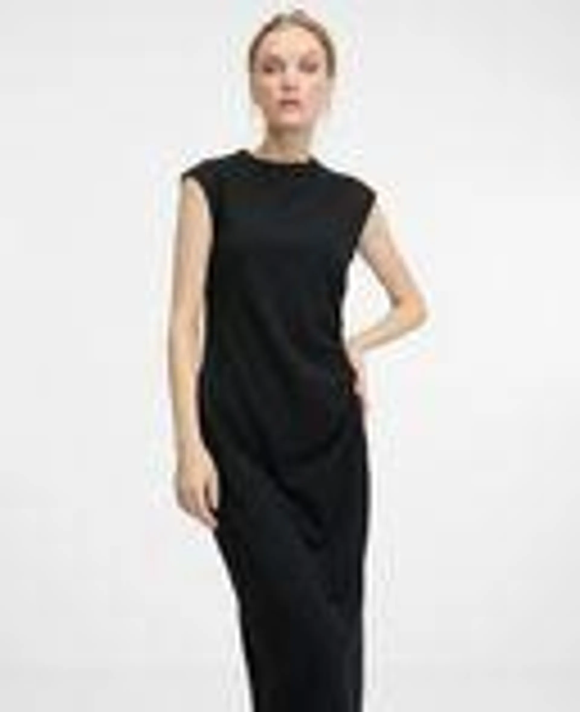 Schwarzes Damen-Midikleid ORSAY