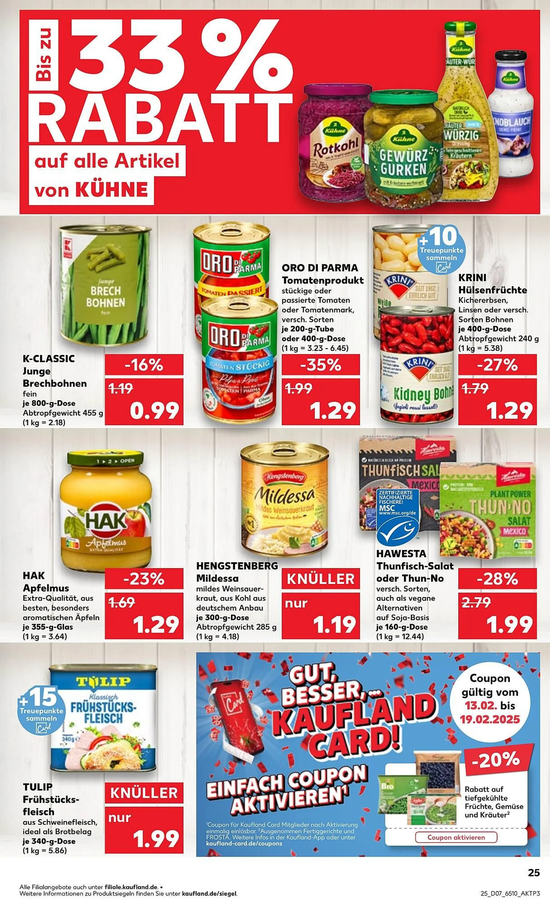 Kaufland Prospekt von 13. Februar bis 19. Februar 2025 - Prospekt seite 25