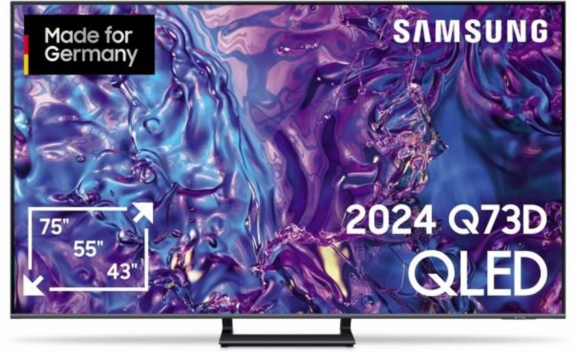 Samsung GQ65Q73DAT 163 cm (65") QLED-TV Titangrau / E