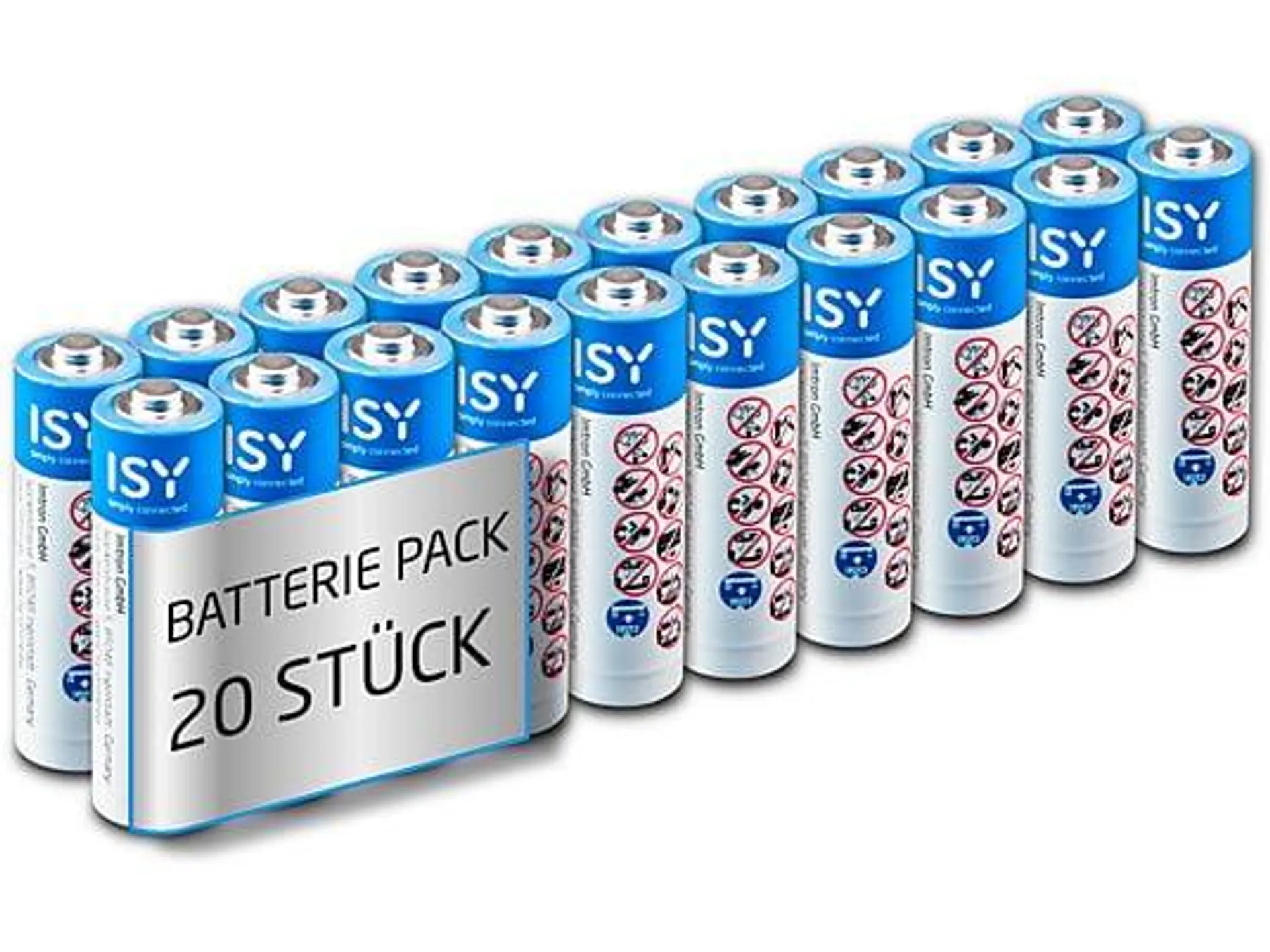 ISY IBA-2001 AA Batterie, 1.5 Volt 20 Stück