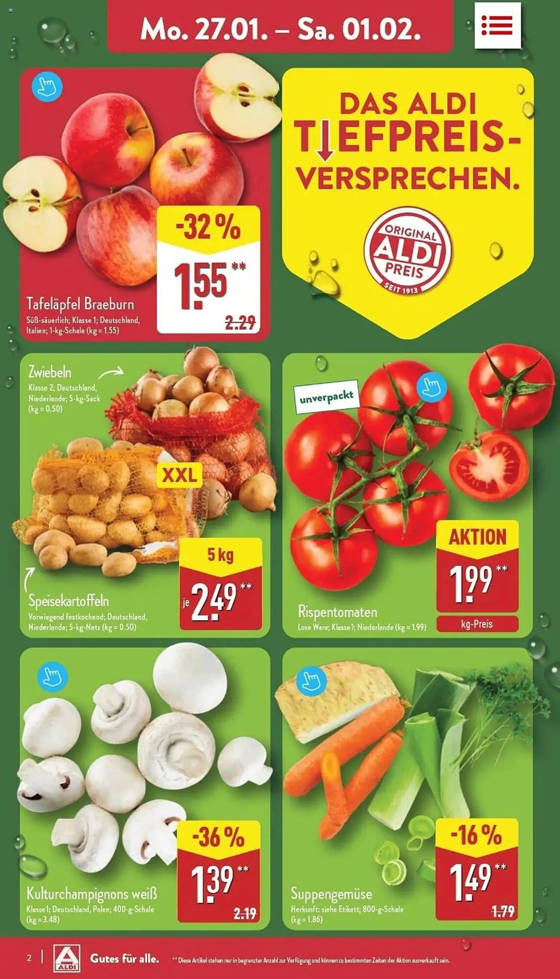 Aldi Nord Prospekt von 27. Januar bis 1. Februar 2025 - Prospekt seite 2