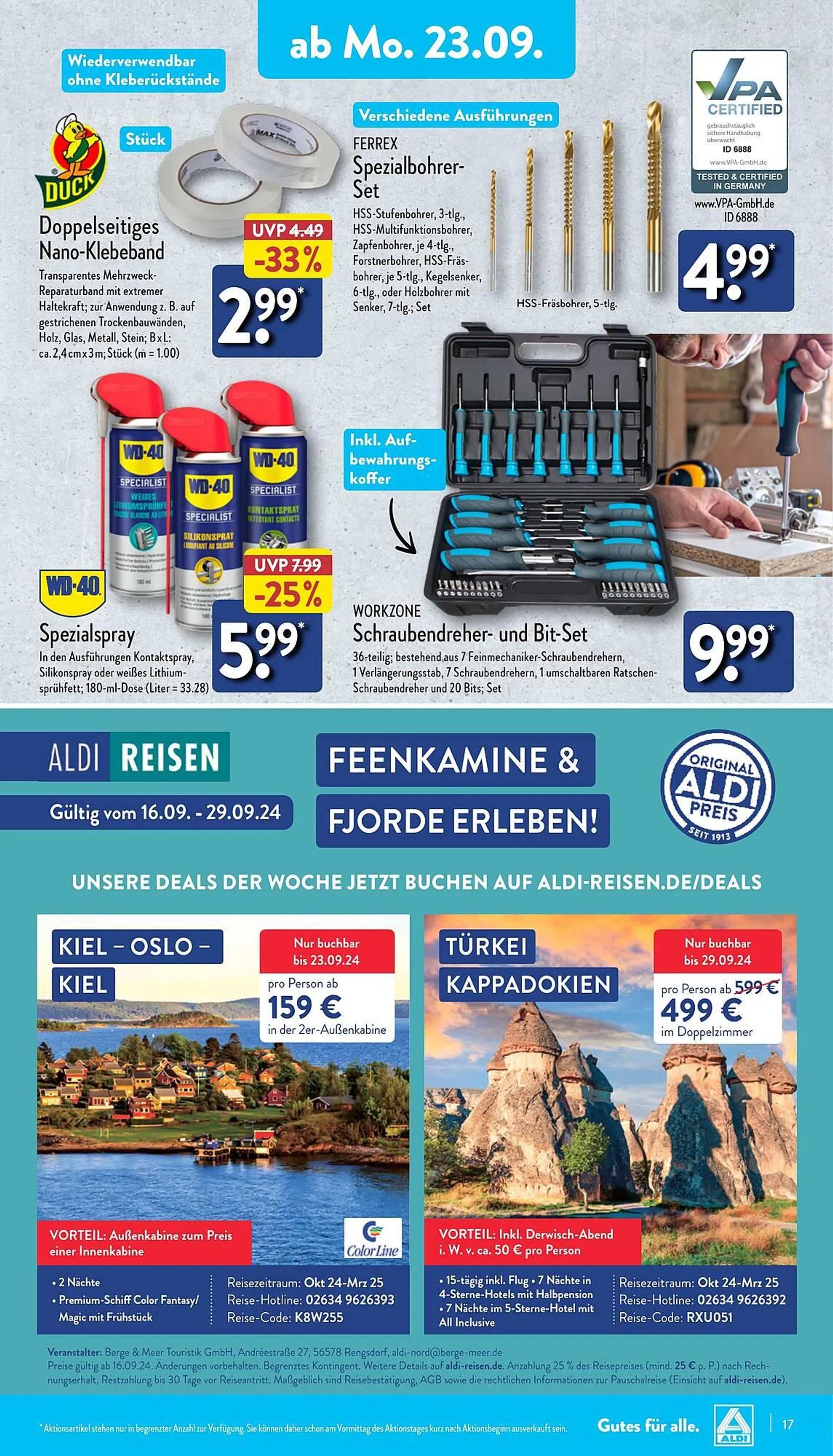 Aldi Nord Prospekt von 23. September bis 28. September 2024 - Prospekt seite 17