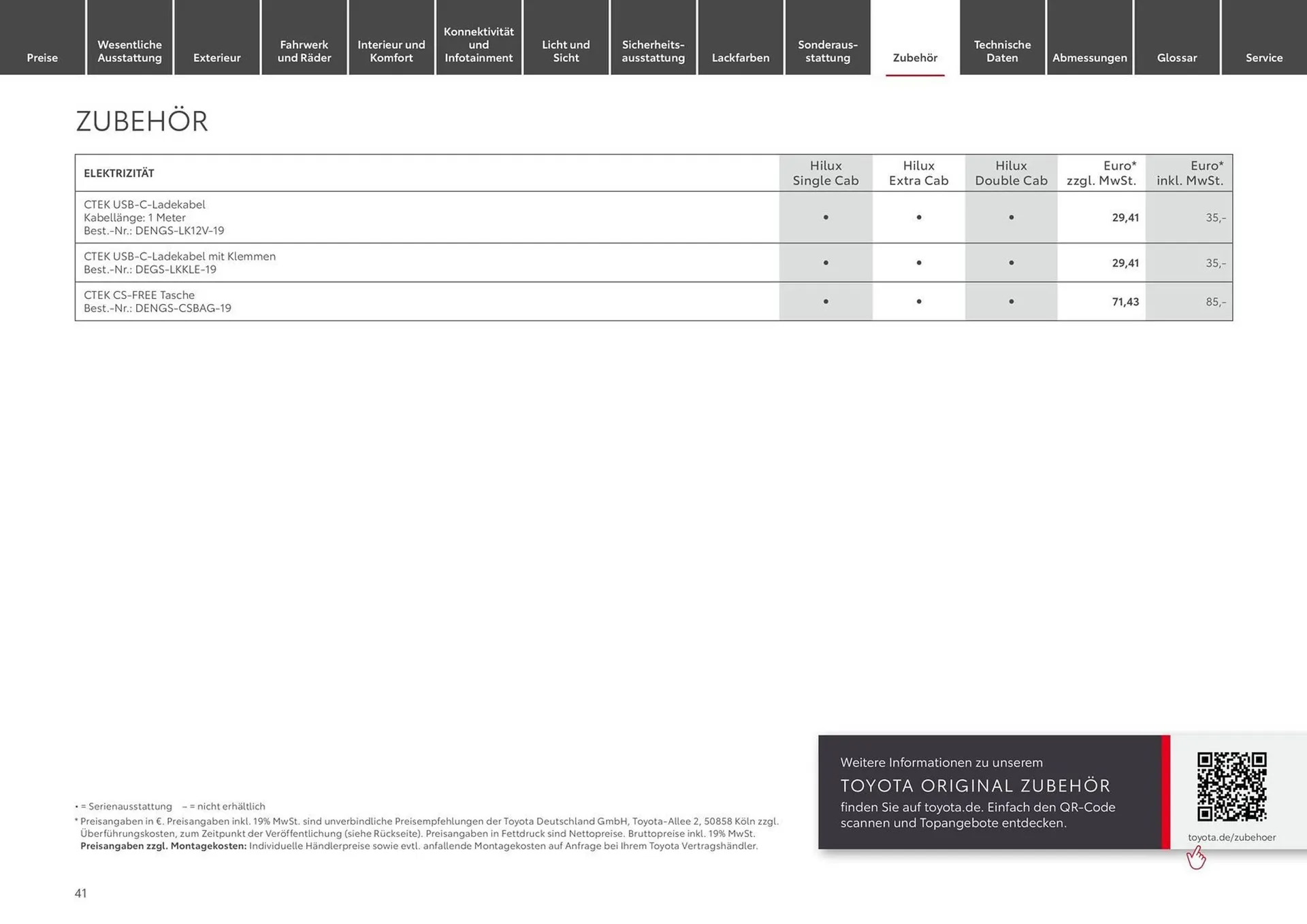 Toyota Prospekt von 10. August bis 10. August 2025 - Prospekt seite 41