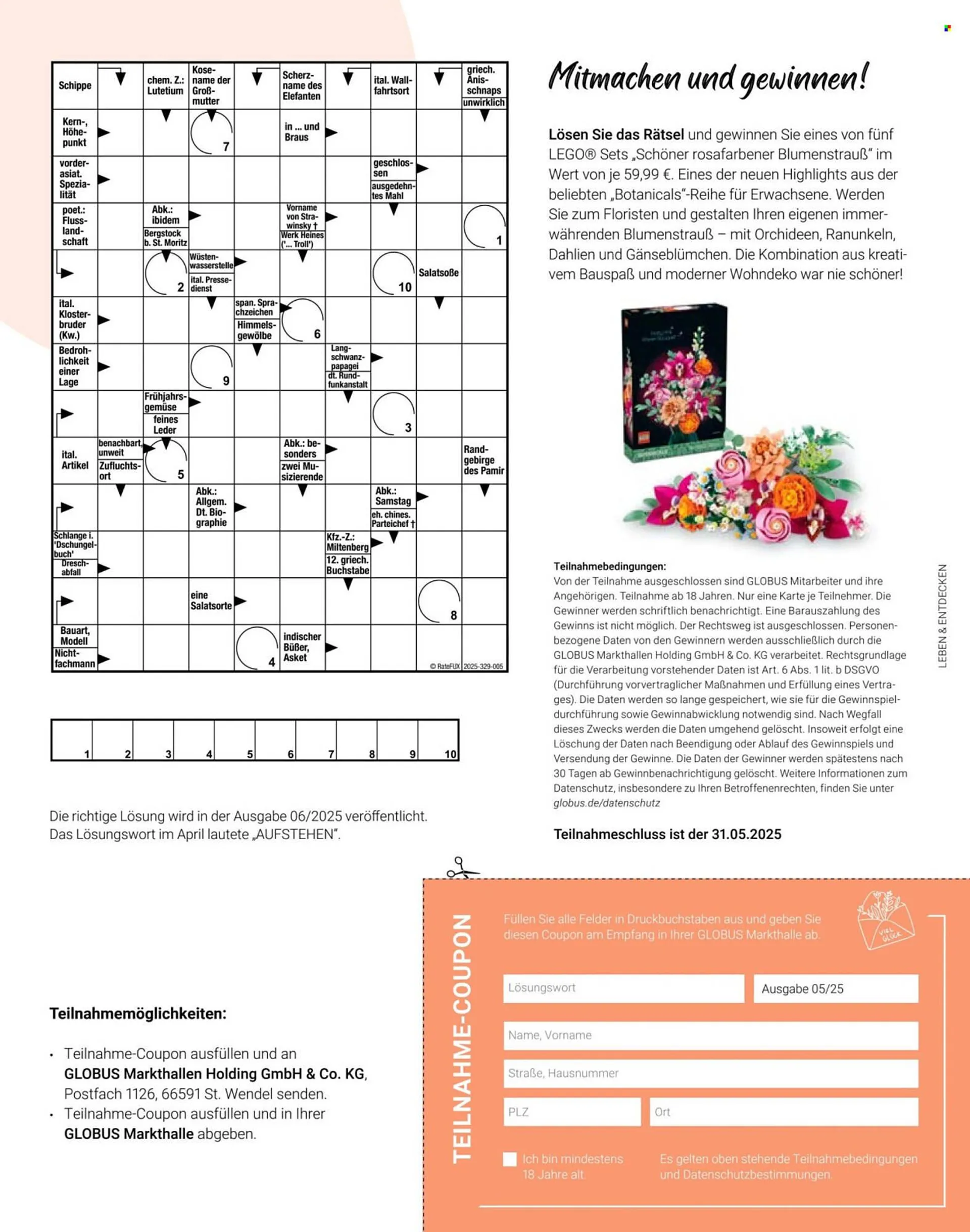 Globus Prospekt von 8. Mai bis 31. Mai 2025 - Prospekt seite 31