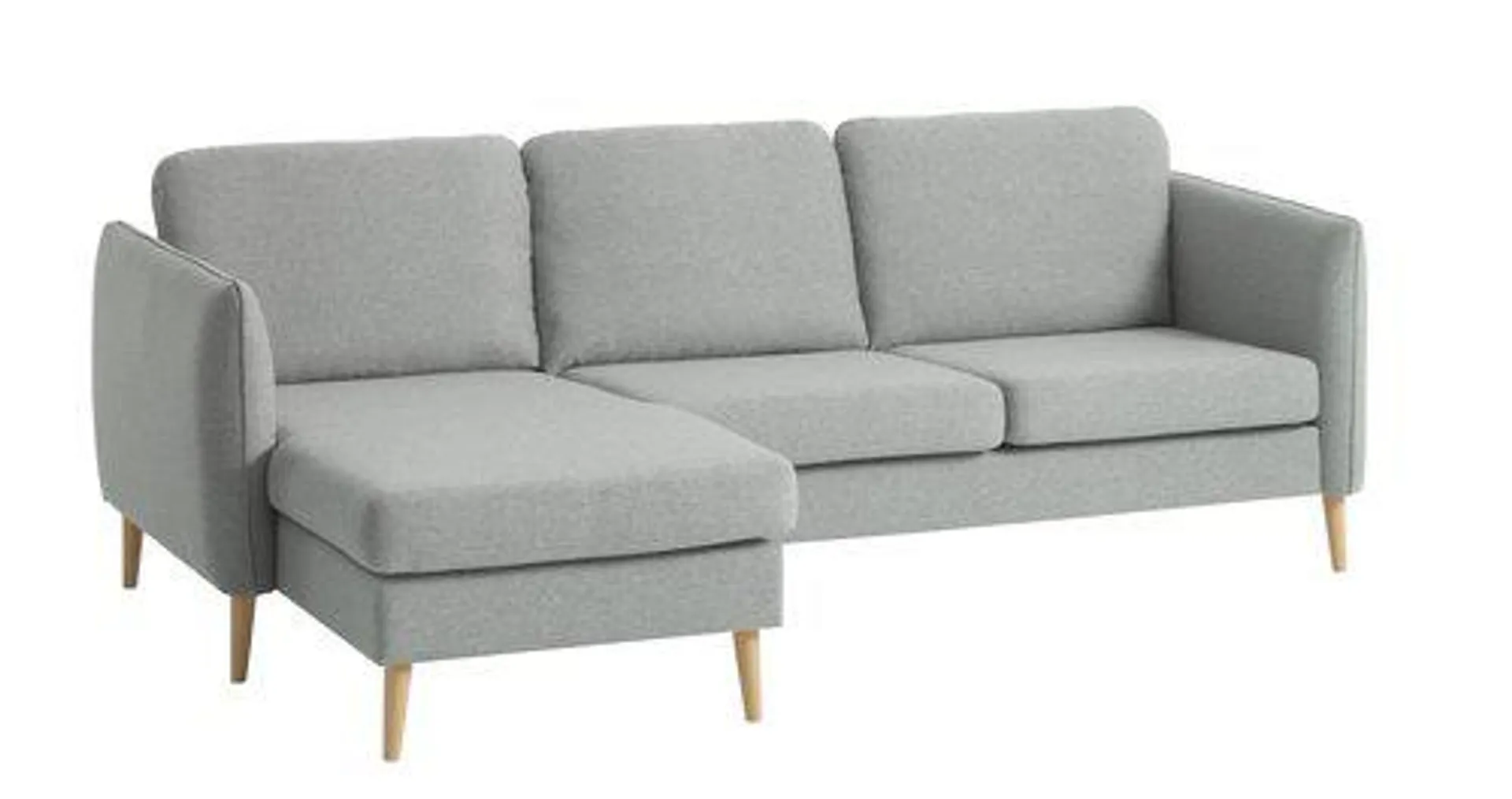 Sofa AARHUS Chaiselongue links hellgrau