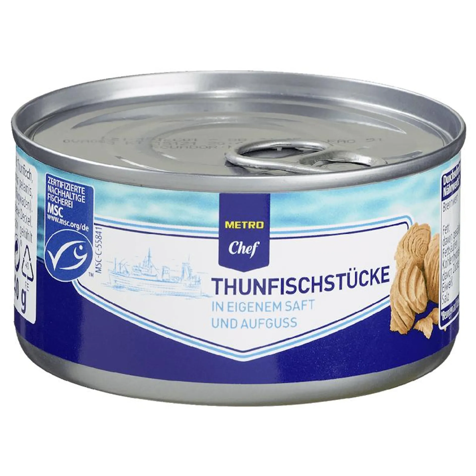 METRO Chef Thunfisch Stücke In Eigenem Saft (140g)