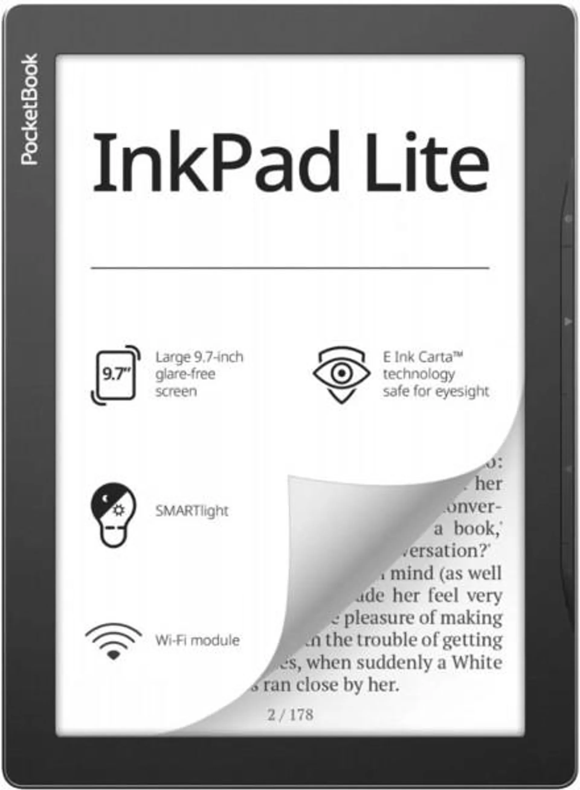 PocketBook InkPad Lite E-Book Reader mist grey