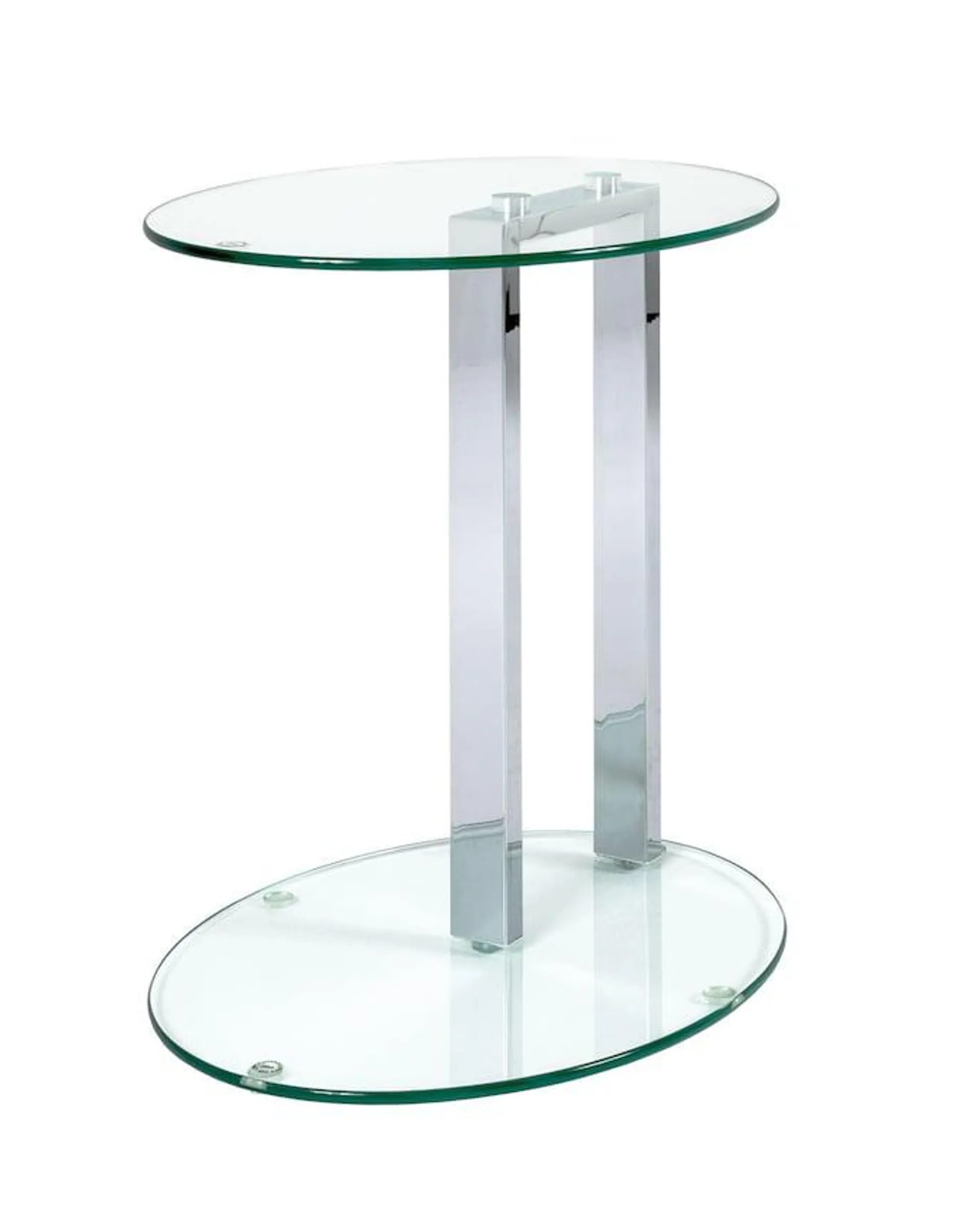 Beistelltisch oval ARTUR 2 45 x 35 cm Glas