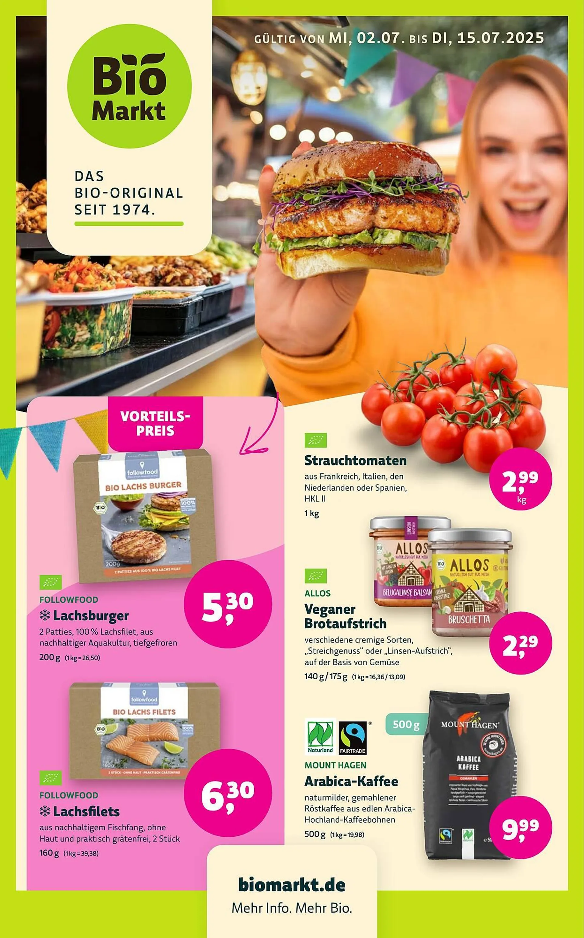 Aleco Biomarkt Prospekt von 2. Juli bis 15. Juli 2025 - Prospekt seite 1