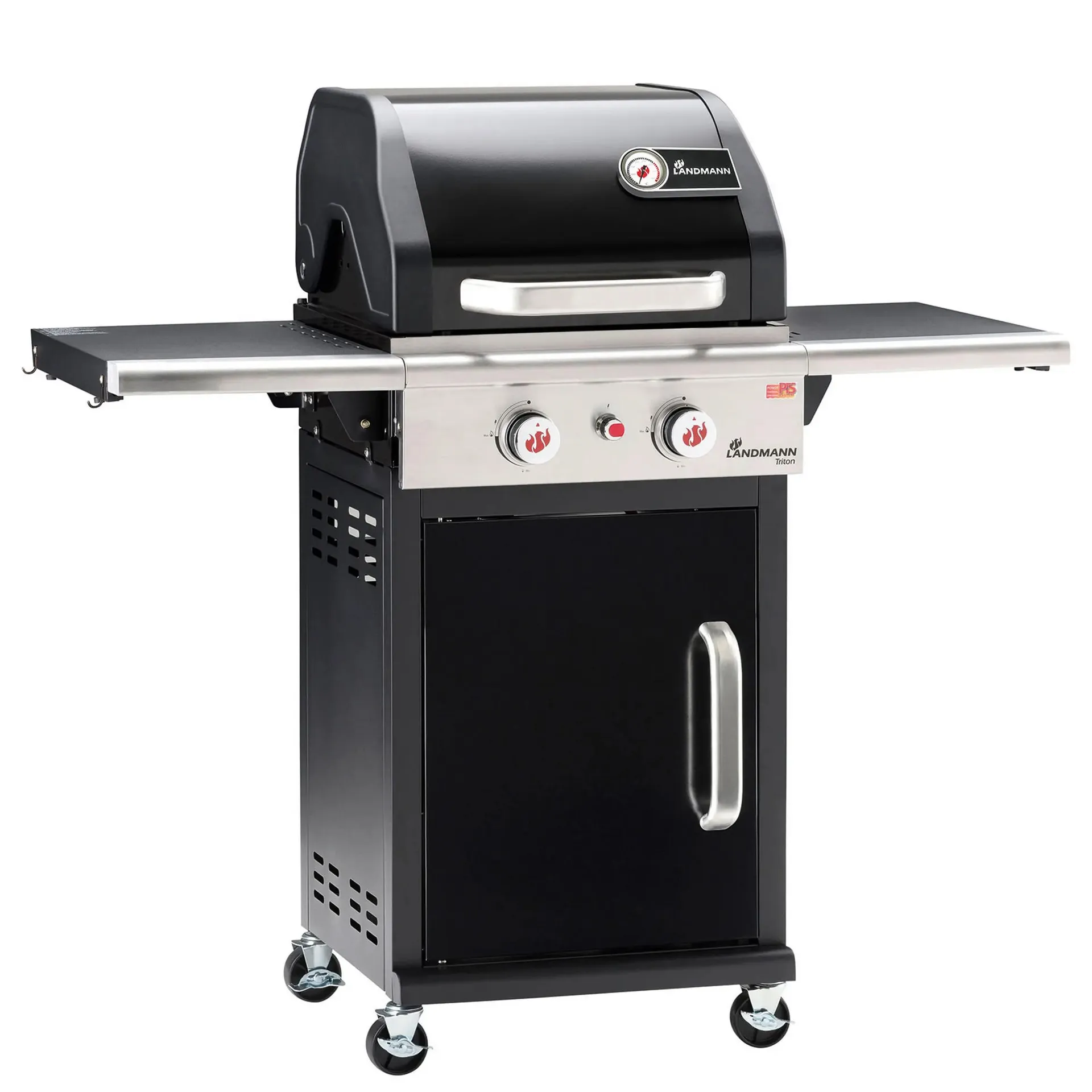 LANDMANN Gasgrill - schwarz - 2 Brenner