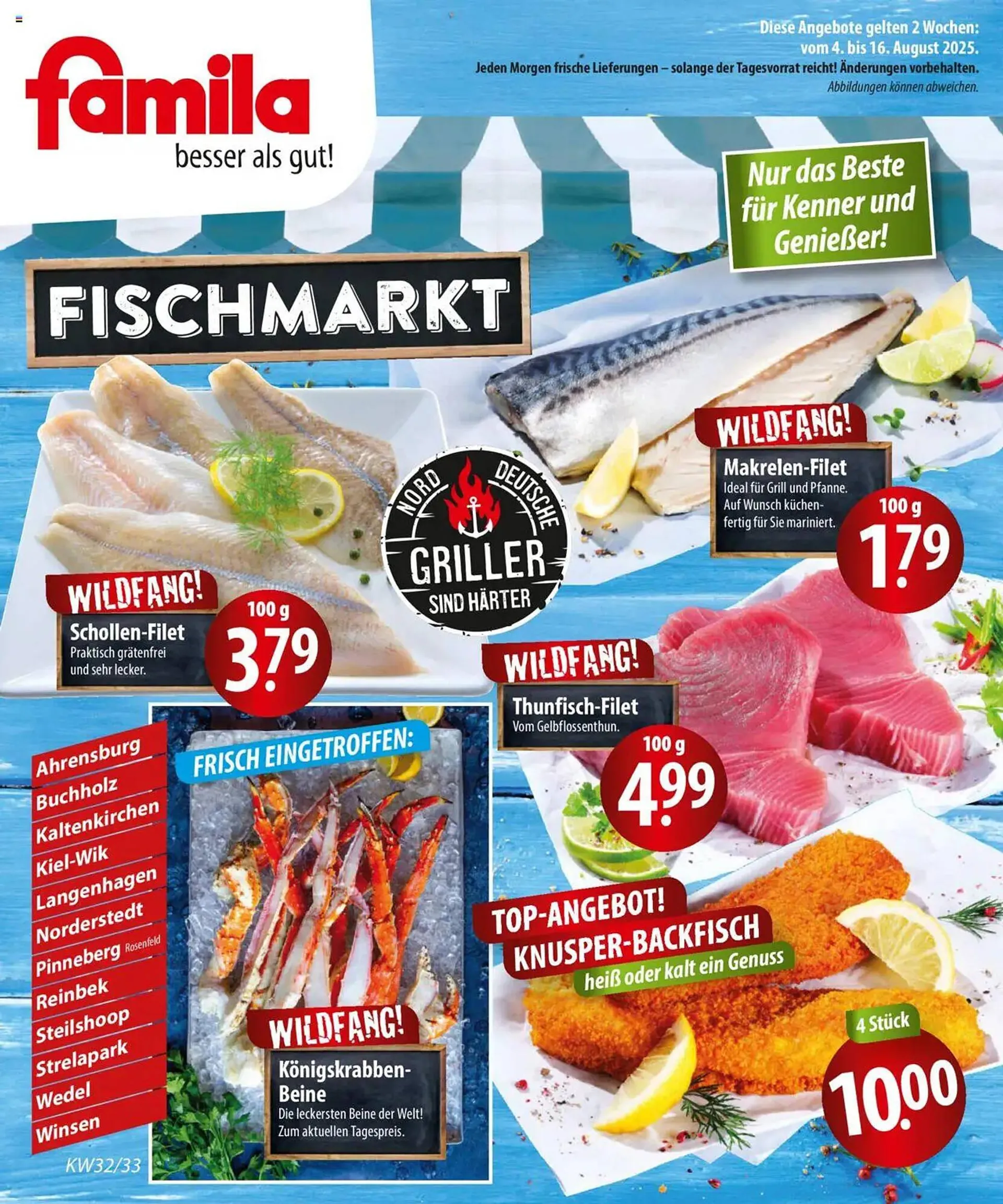 Famila Nord Ost Prospekt von 4. August bis 16. August 2025 - Prospekt seite 1