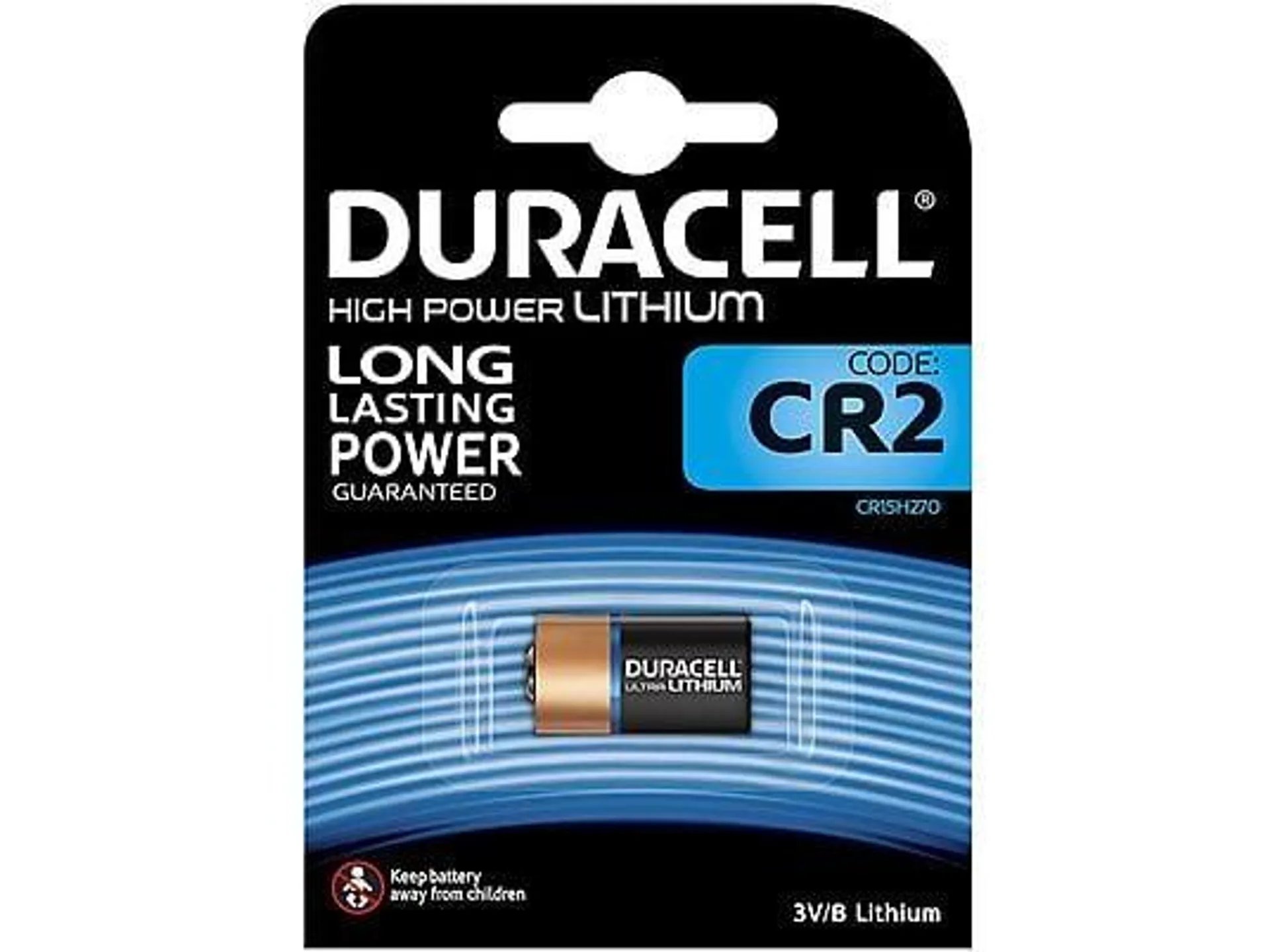 DURACELL 020306 ULTRA M3 CR 2 BG1 CR2 Batterie, Lithium, 3 Volt, 900 Milliampere-Stunden 1 Stück