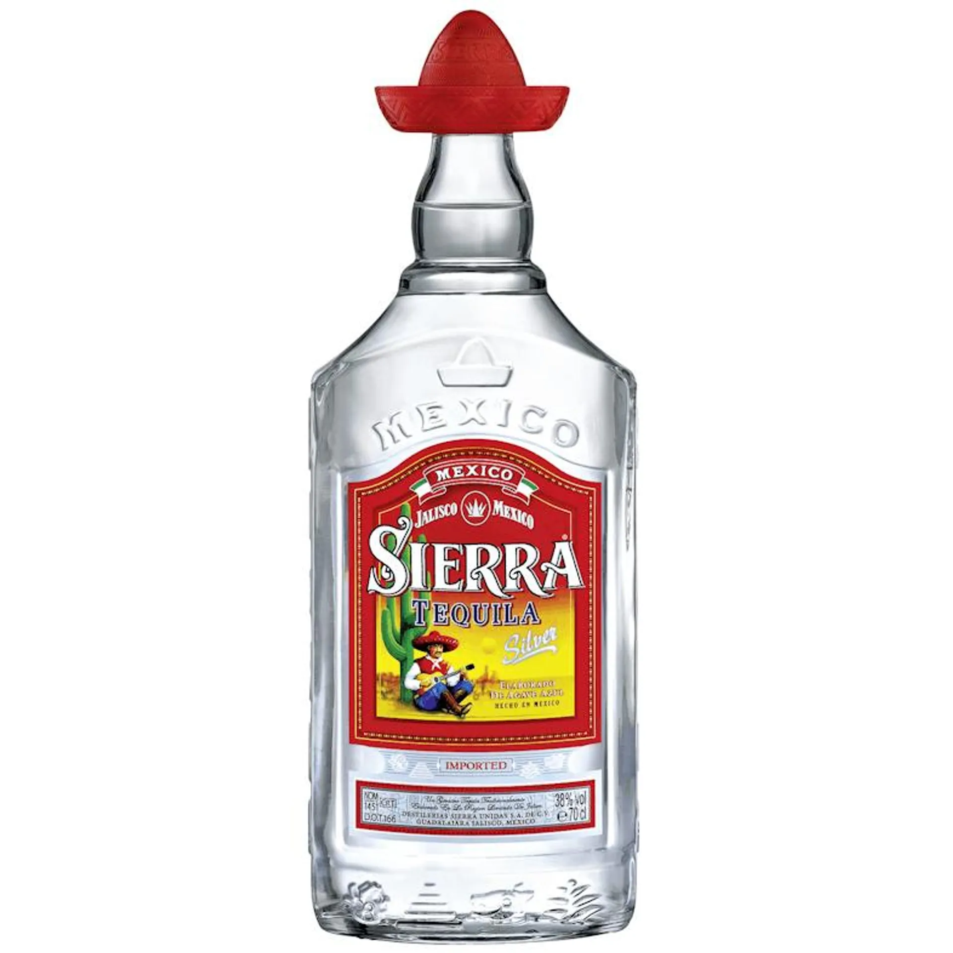 Sierra Tequila Silver 38 % Vol. 6 x 0,70 l (4,2 l)