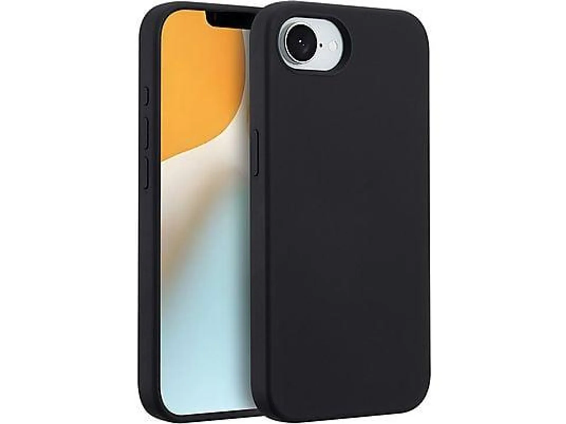 ACCEZZ Liquid Silikon-Backcover mit MagSafe, Backcover, Apple, iPhone 16e, Schwarz