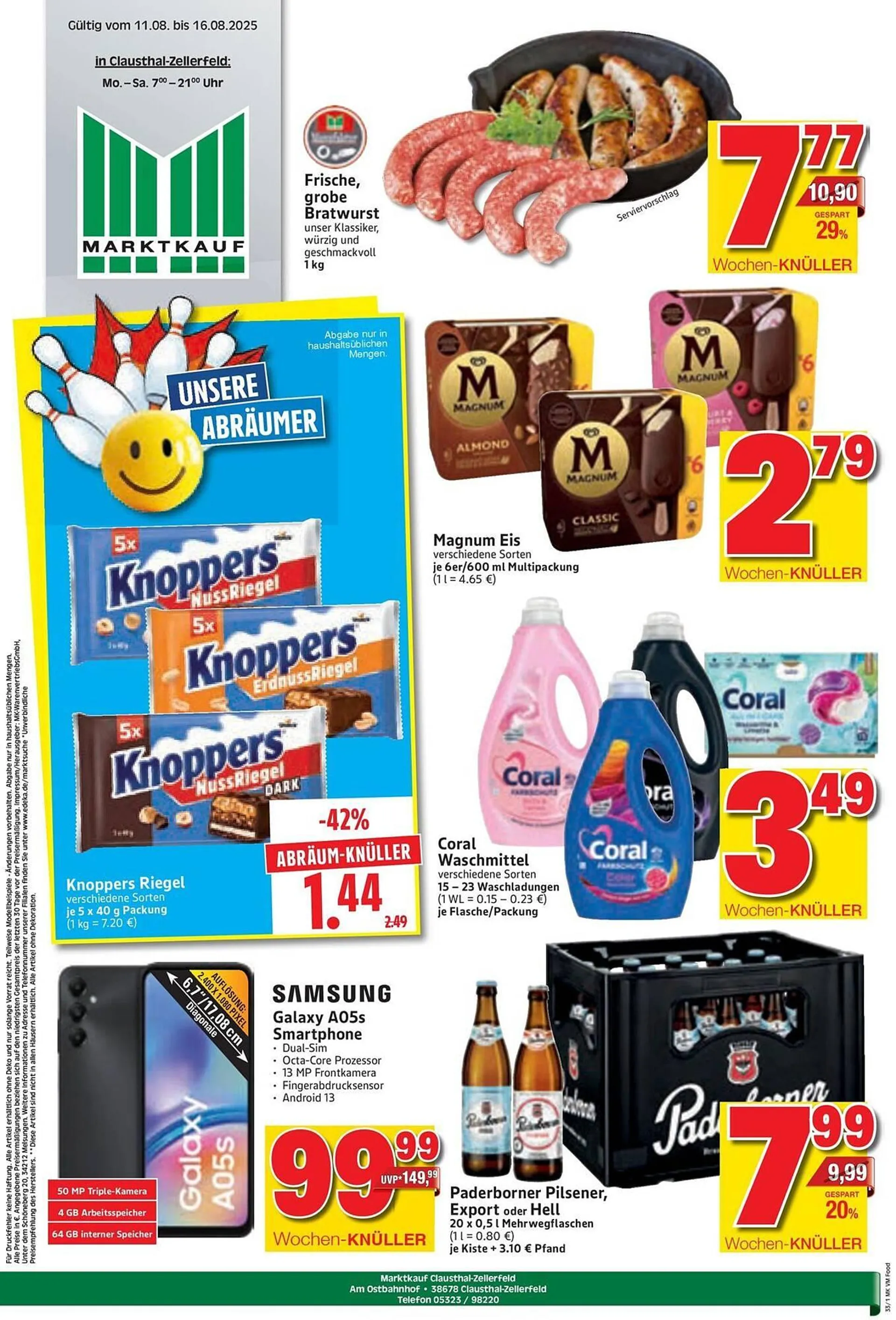 Marktkauf Prospekt von 11. August bis 16. August 2025 - Prospekt seite 1