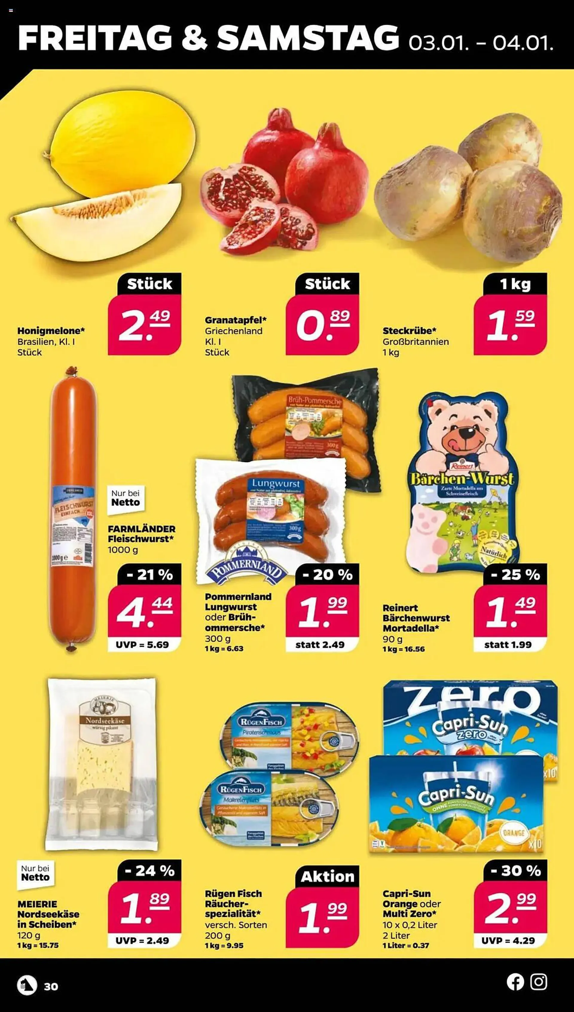 NETTO Prospekt von 30. Dezember bis 4. Januar 2025 - Prospekt seite 30