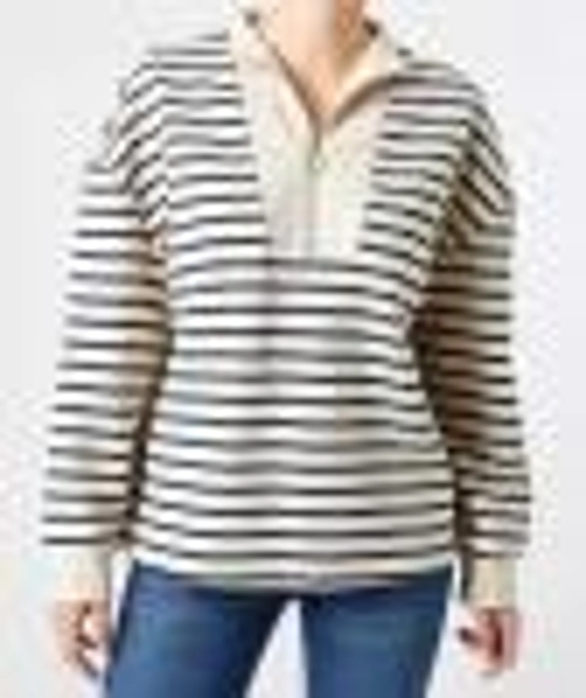 Gestreifter Sweatpullover Janina, Troyer