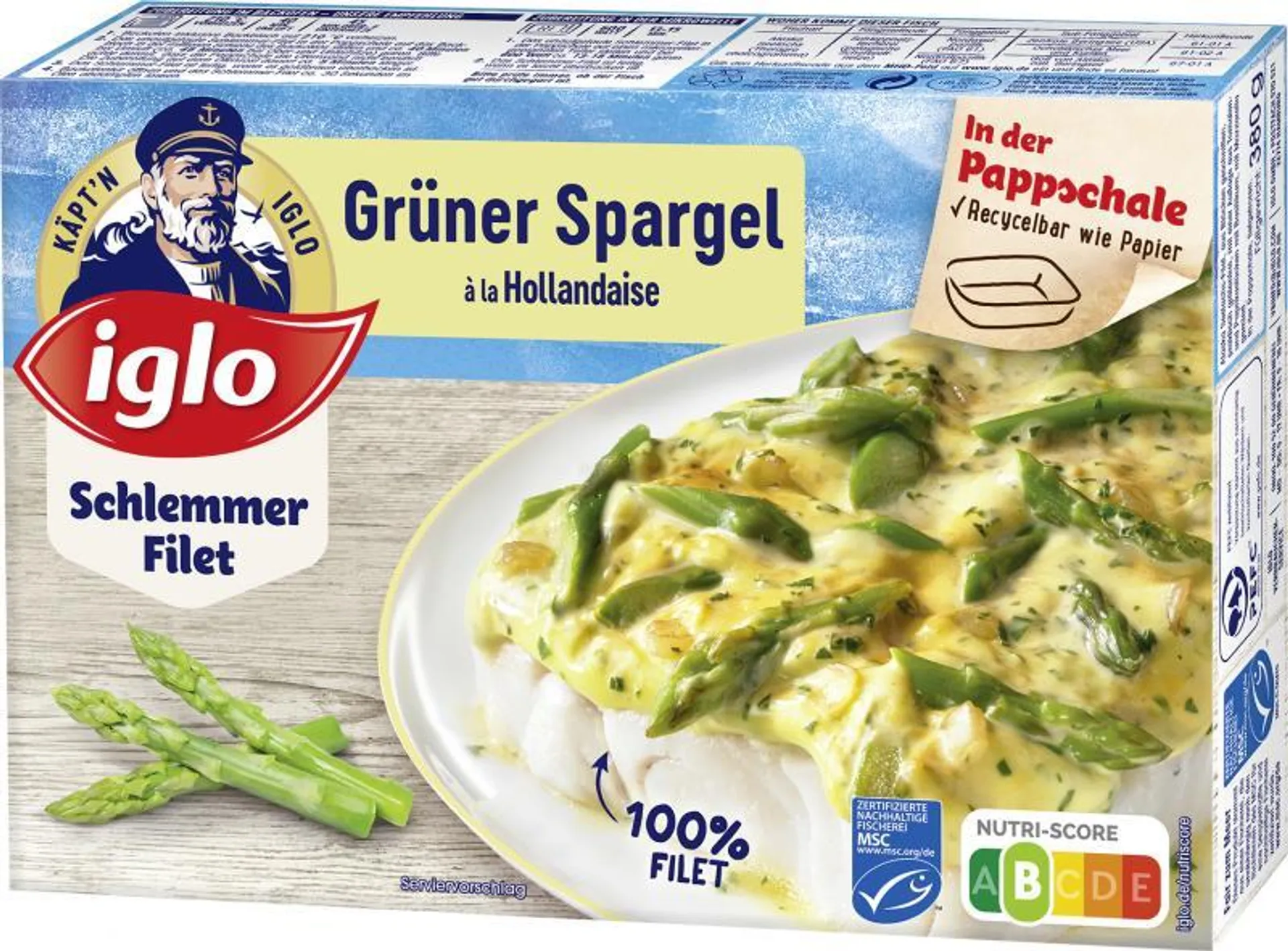 Iglo Schlemmer Filet Grüner Spargel 380 g