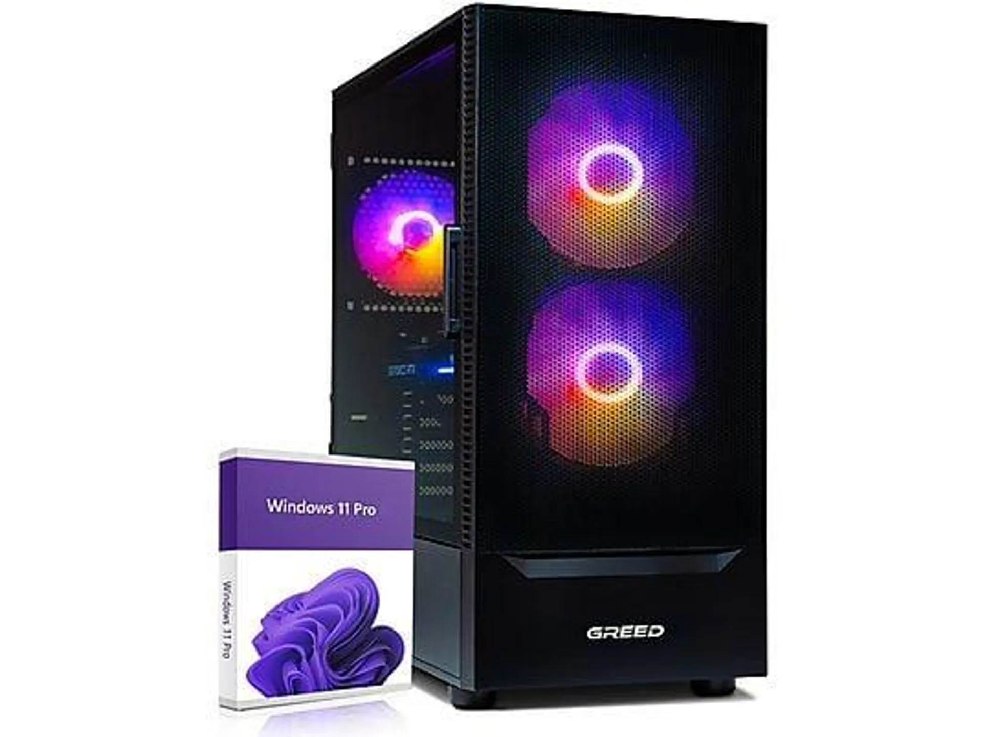 GREED MK2 Power Intel - High End 4K für Gamer, Gaming PC i9-10900F Prozessor, 32 GB RAM, 1 TB SSD, NVIDIA GeForce RTX™ 4060 Ti, Windows 11 Pro (64 Bit)