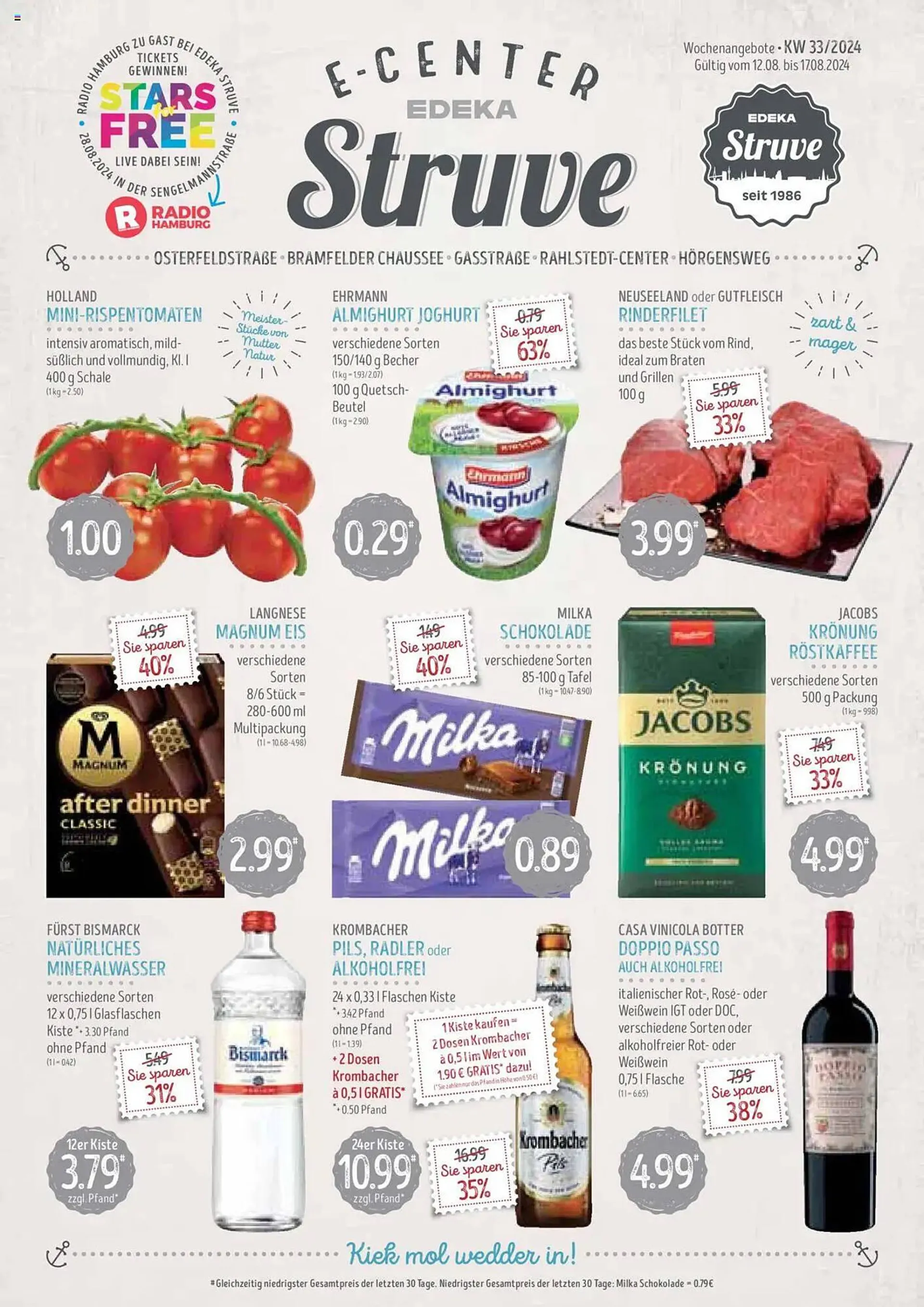 Edeka Struve Prospekt von 12. August bis 17. August 2025 - Prospekt seite 1