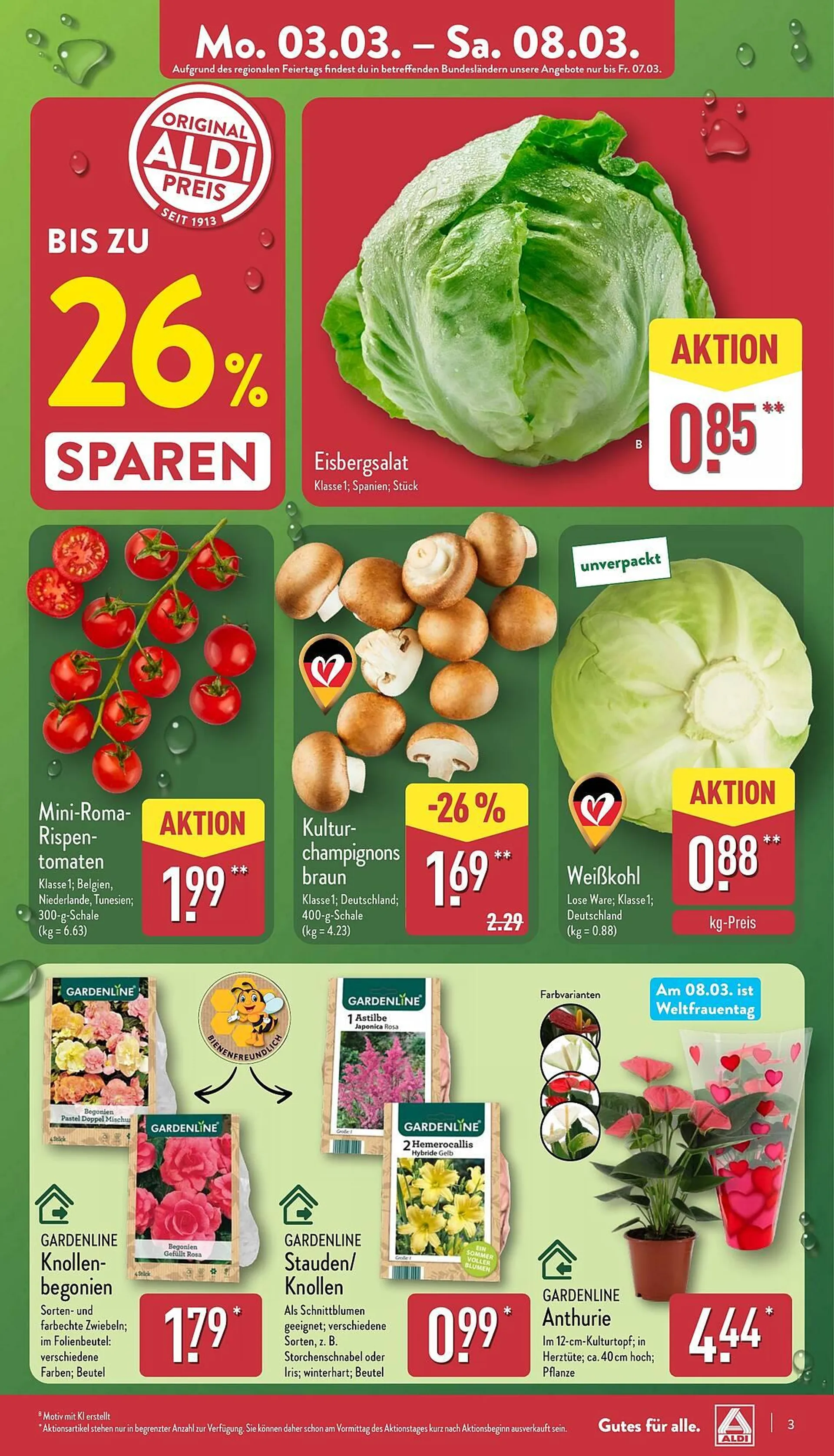 Aldi Nord Prospekt von 3. März bis 8. März 2025 - Prospekt seite 3