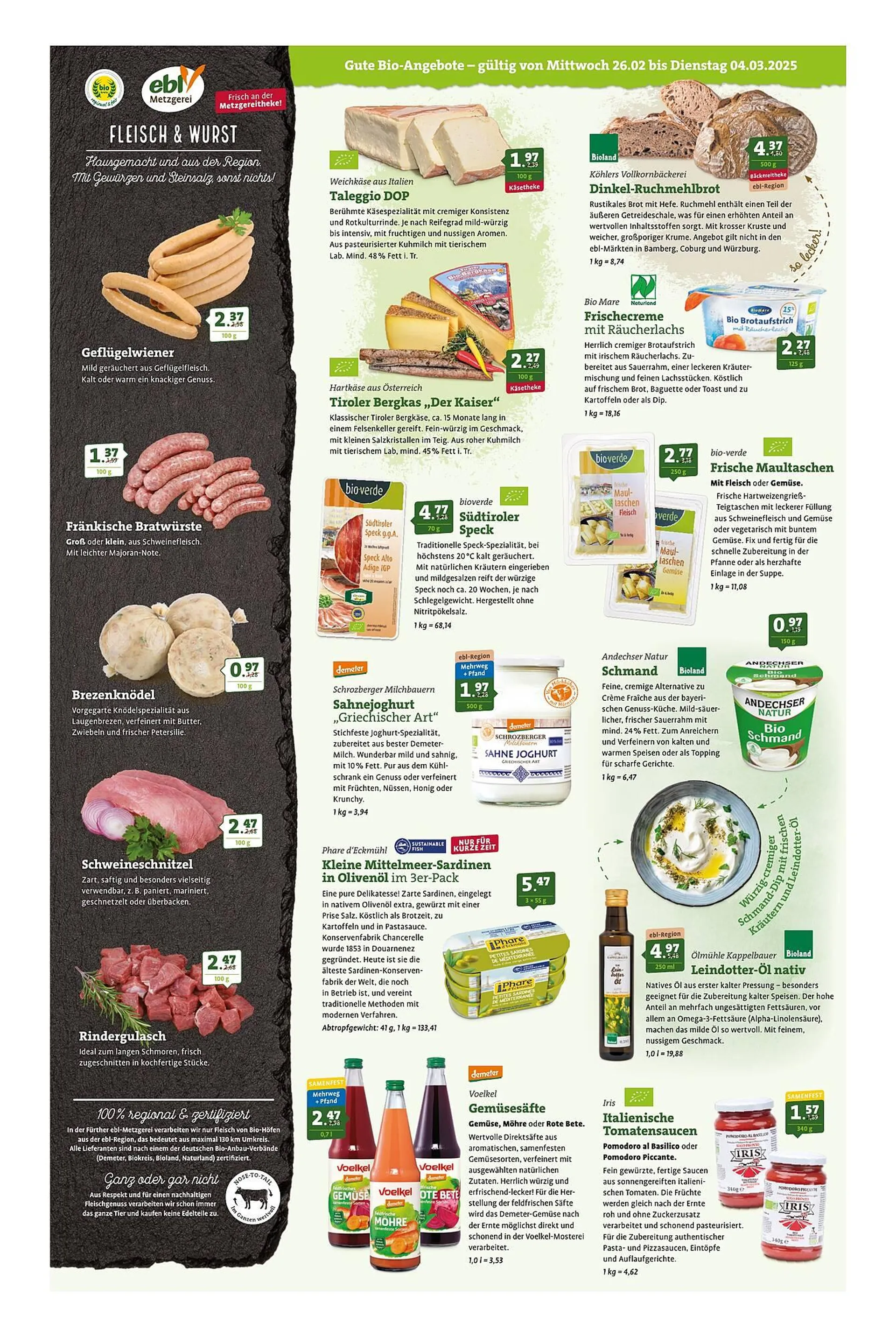 Ebl Naturkost Prospekt von 26. Februar bis 4. März 2025 - Prospekt seite 2