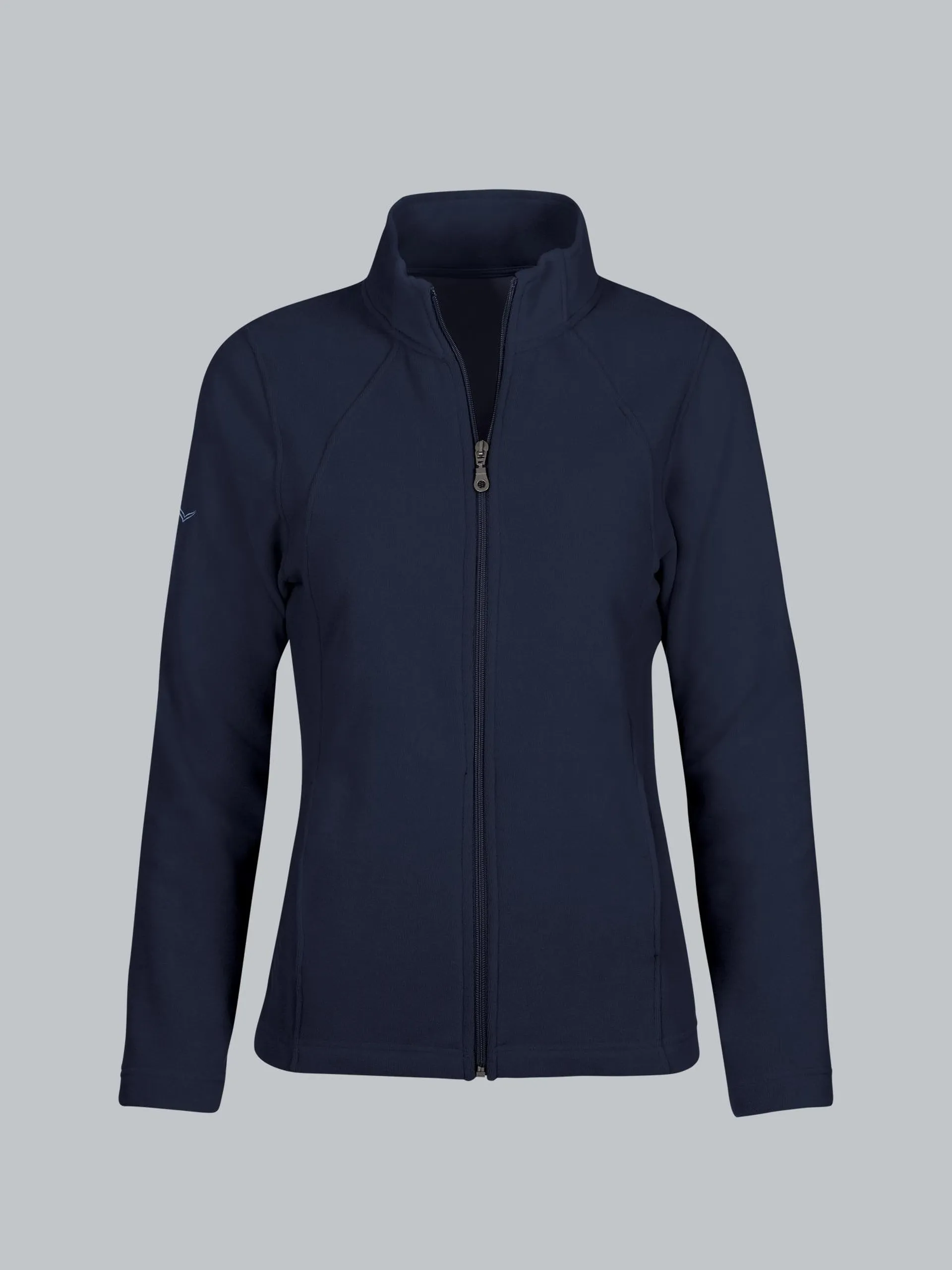 Taillierte Fleecejacke Navy