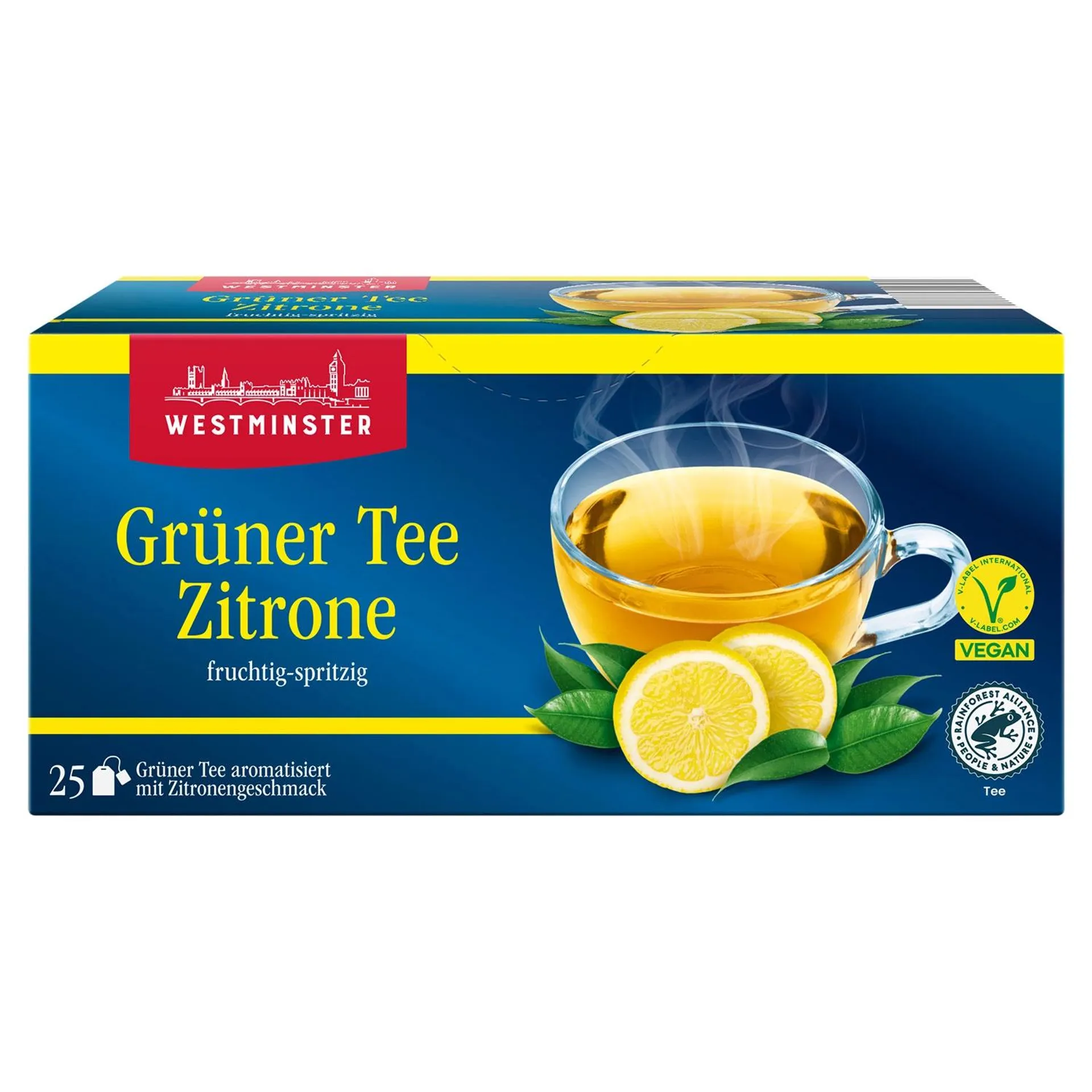 WESTMINSTER Grüner Tee Mix 44 g, Zitrone