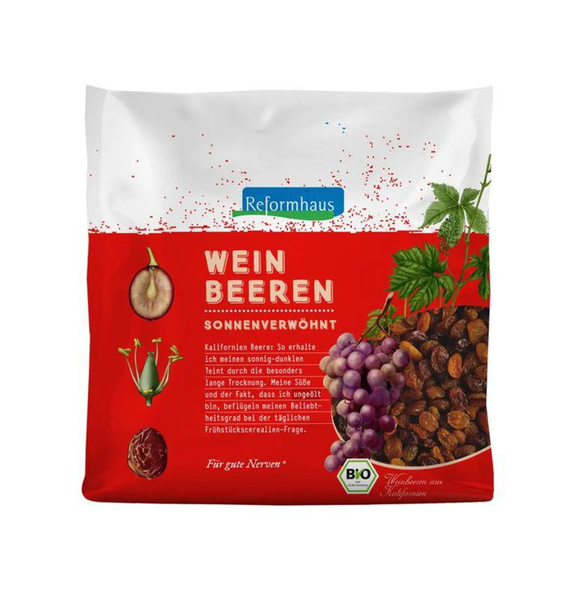 Reformhaus - Weinbeeren blau ungeölt bio 1000g