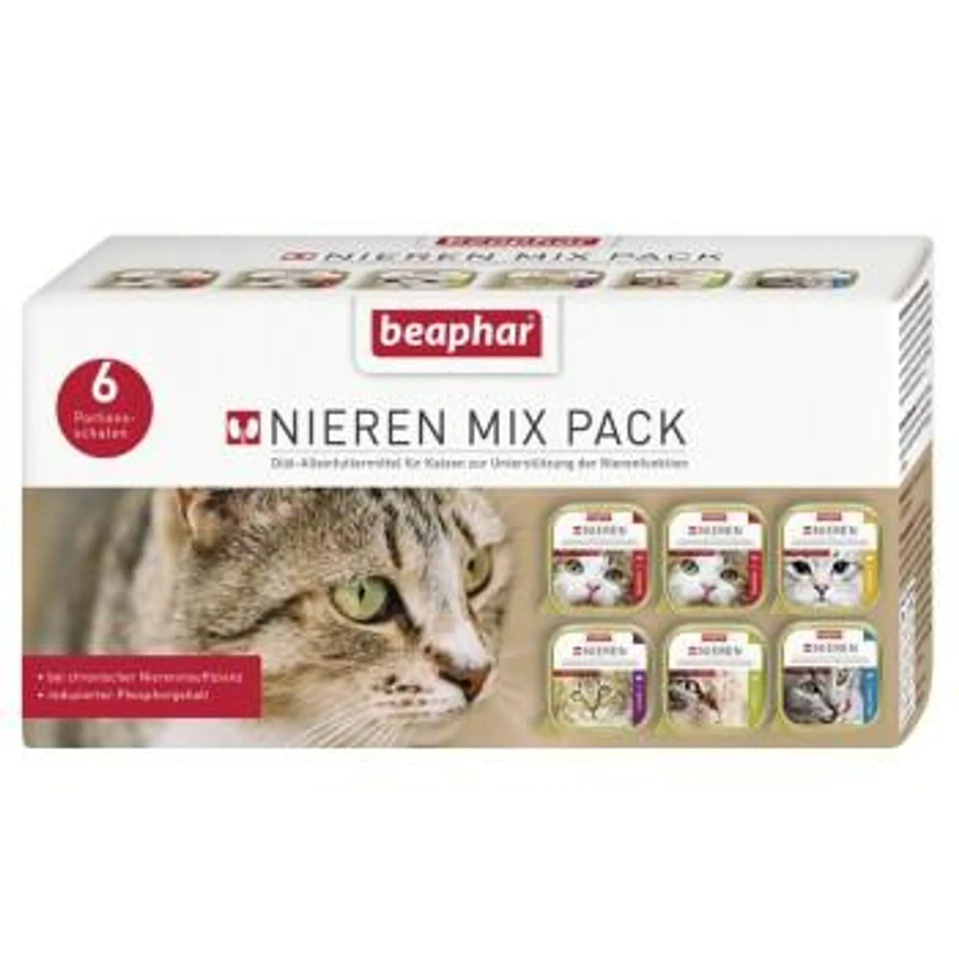 Beaphar Nierendiät Mix-Pack 6x100g