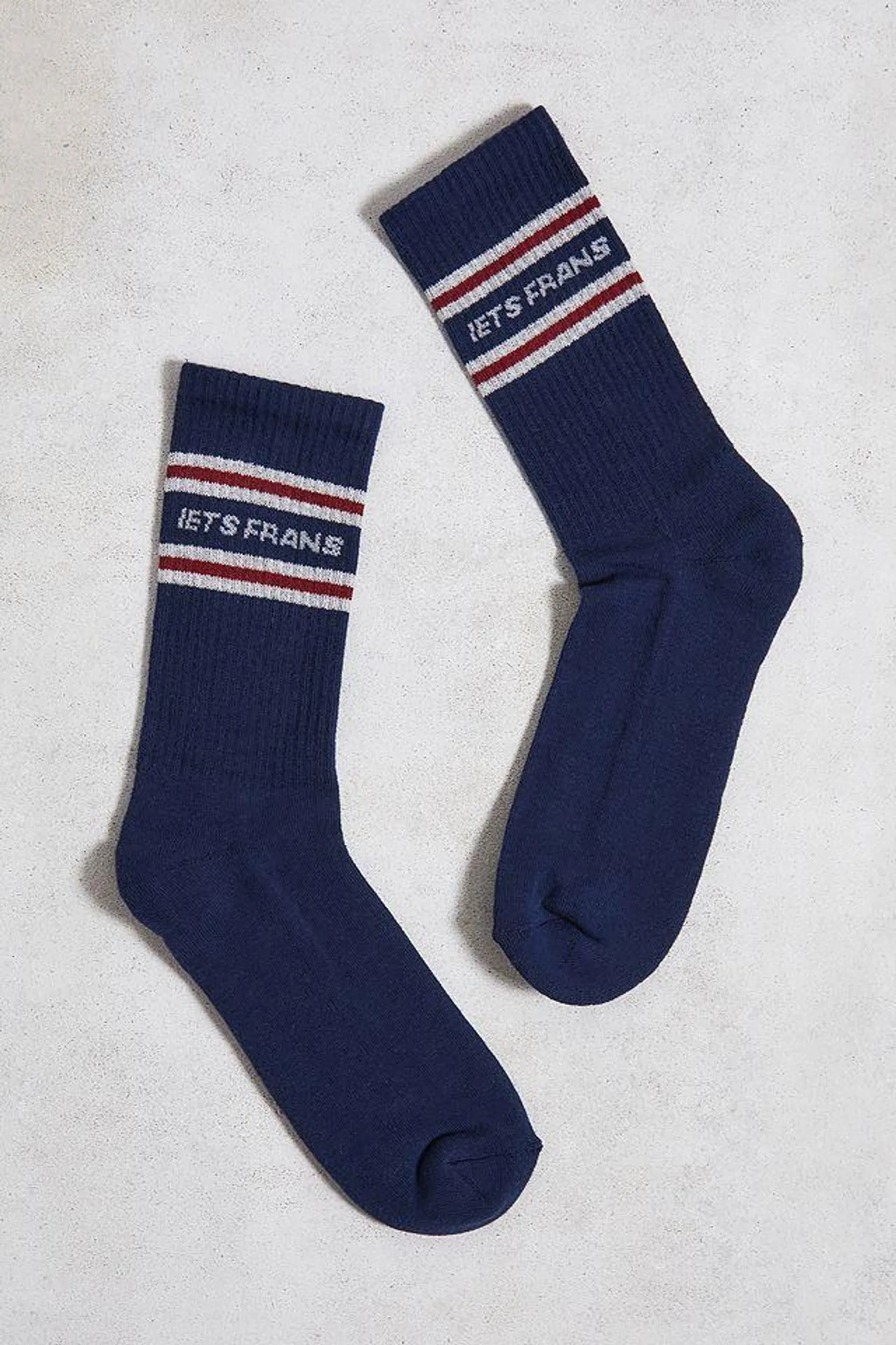 iets frans... Navy Hoop Socks