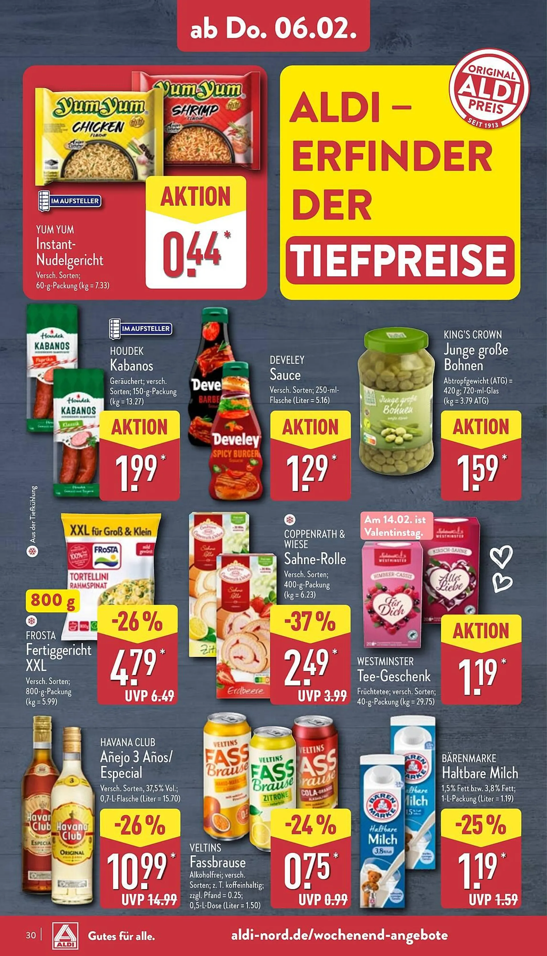 Aldi Nord Prospekt von 3. Februar bis 8. Februar 2025 - Prospekt seite 30