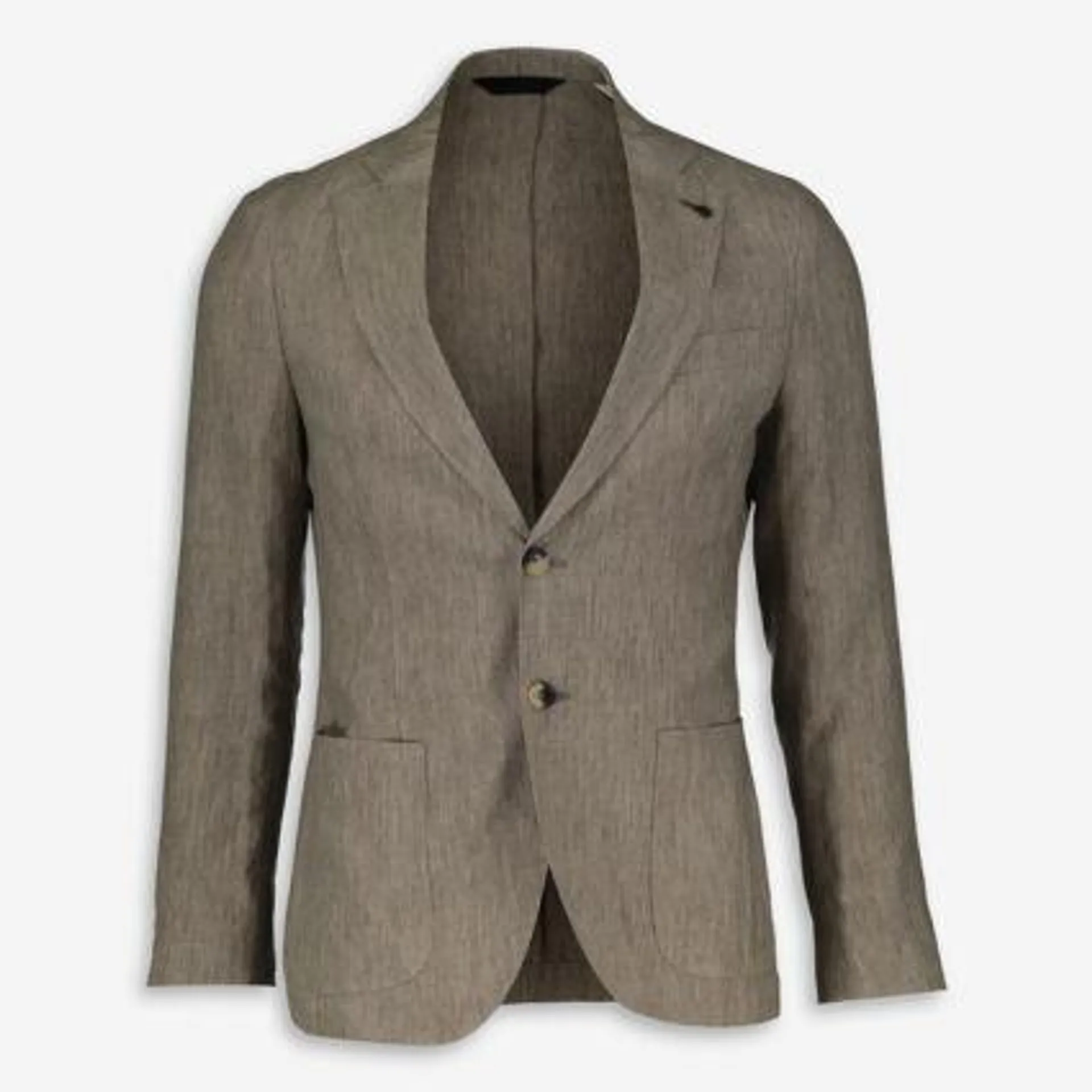 Beigefarbener Blazer aus Leinen