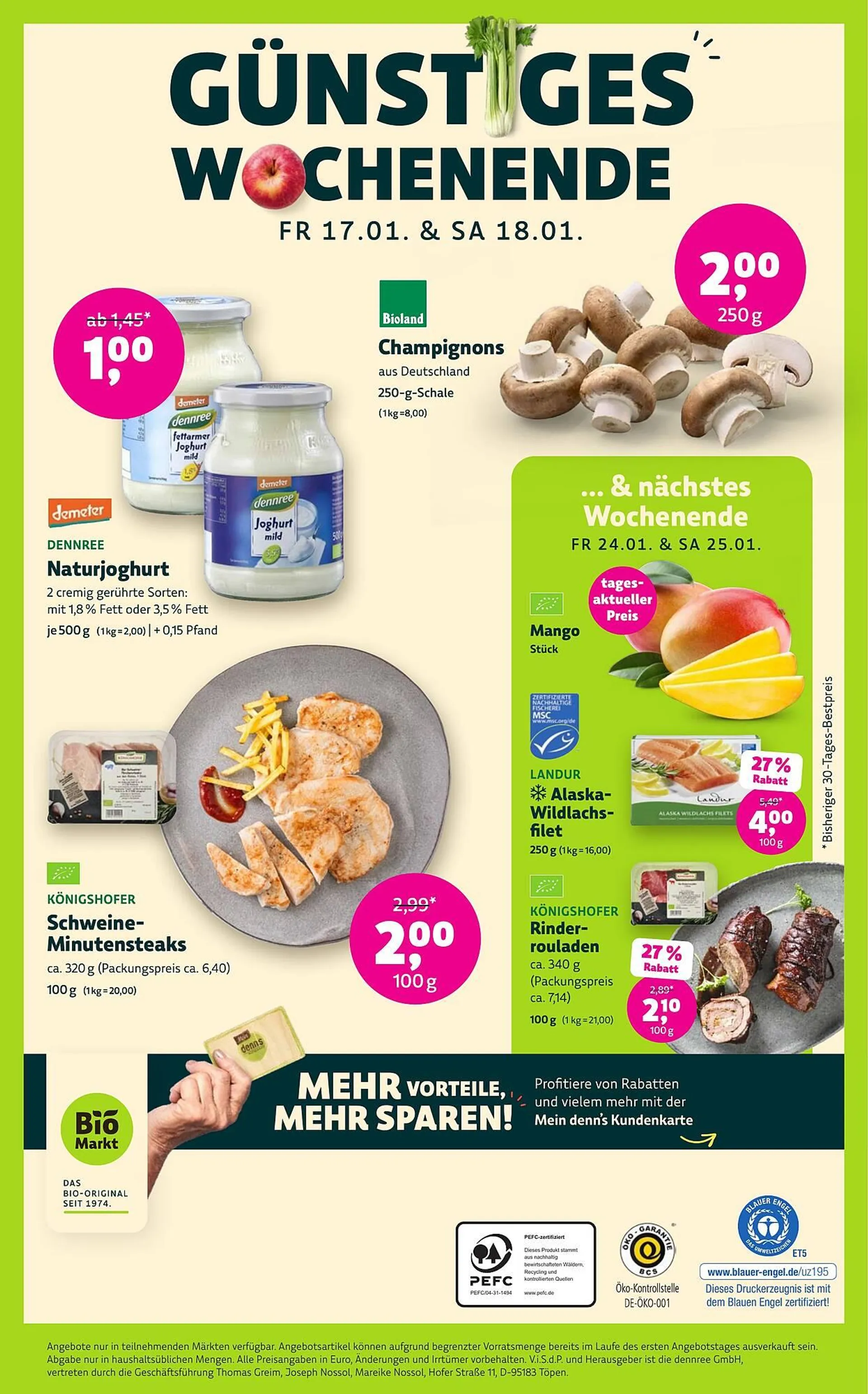 Landmann's Biomarkt Prospekt von 15. Januar bis 28. Januar 2025 - Prospekt seite 12