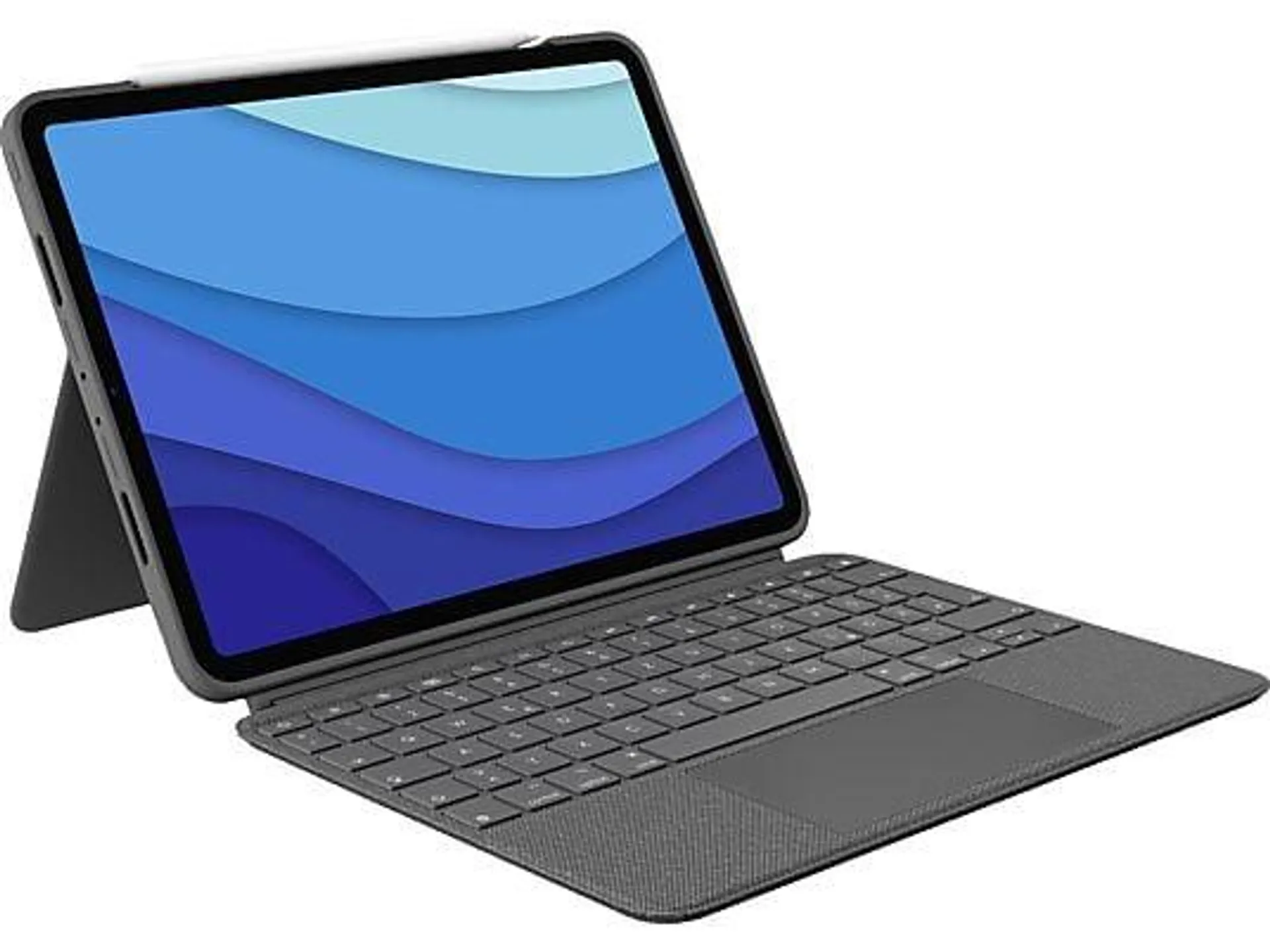 LOGITECH Combo Touch für iPad Pro 11 Zoll (1., 2., 3. und 4. Generation) Tastatur-Case Oxford Grey