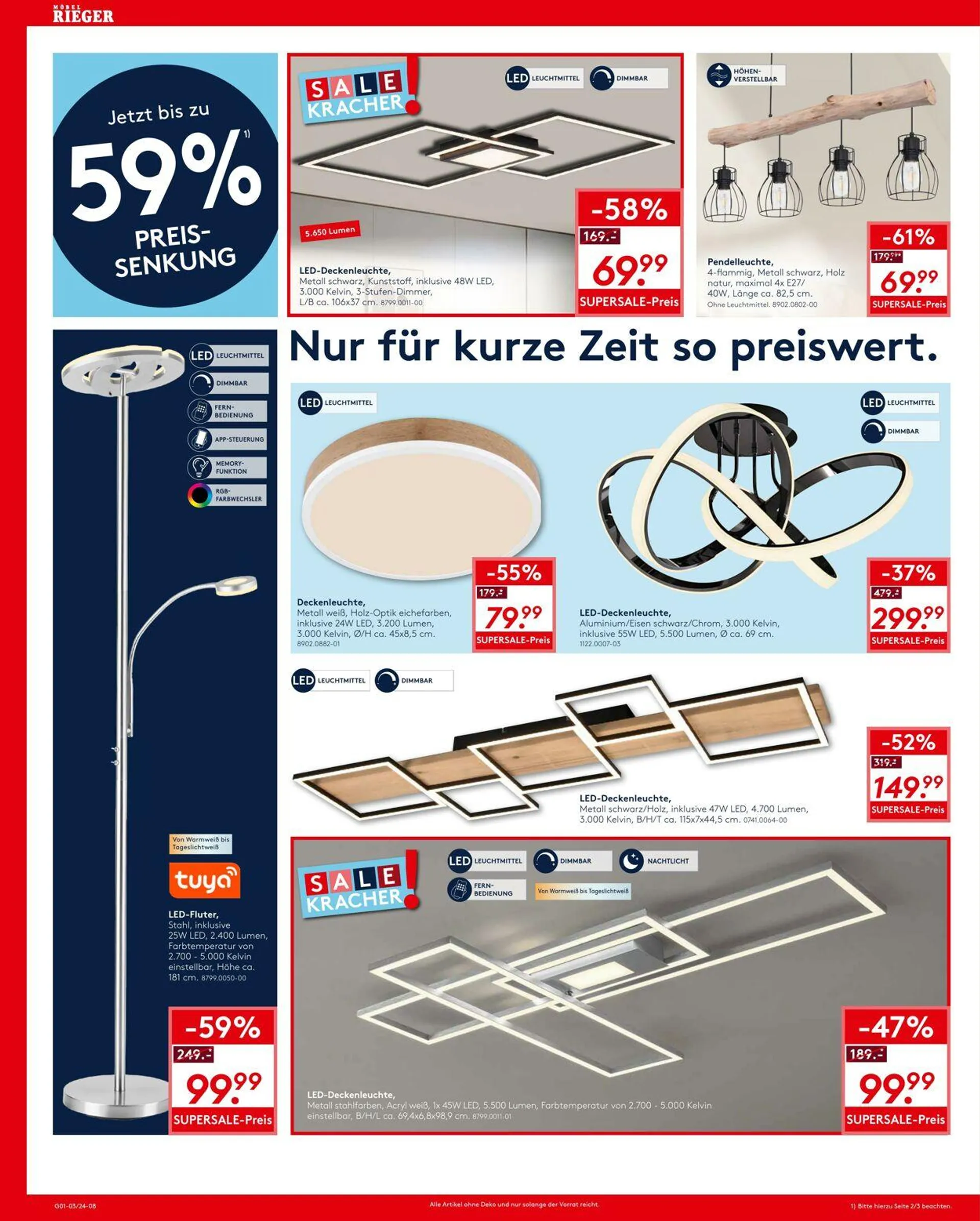 Möbel Rieger Aktueller Prospekt von 18. Dezember bis 1. Januar 2025 - Prospekt seite 8