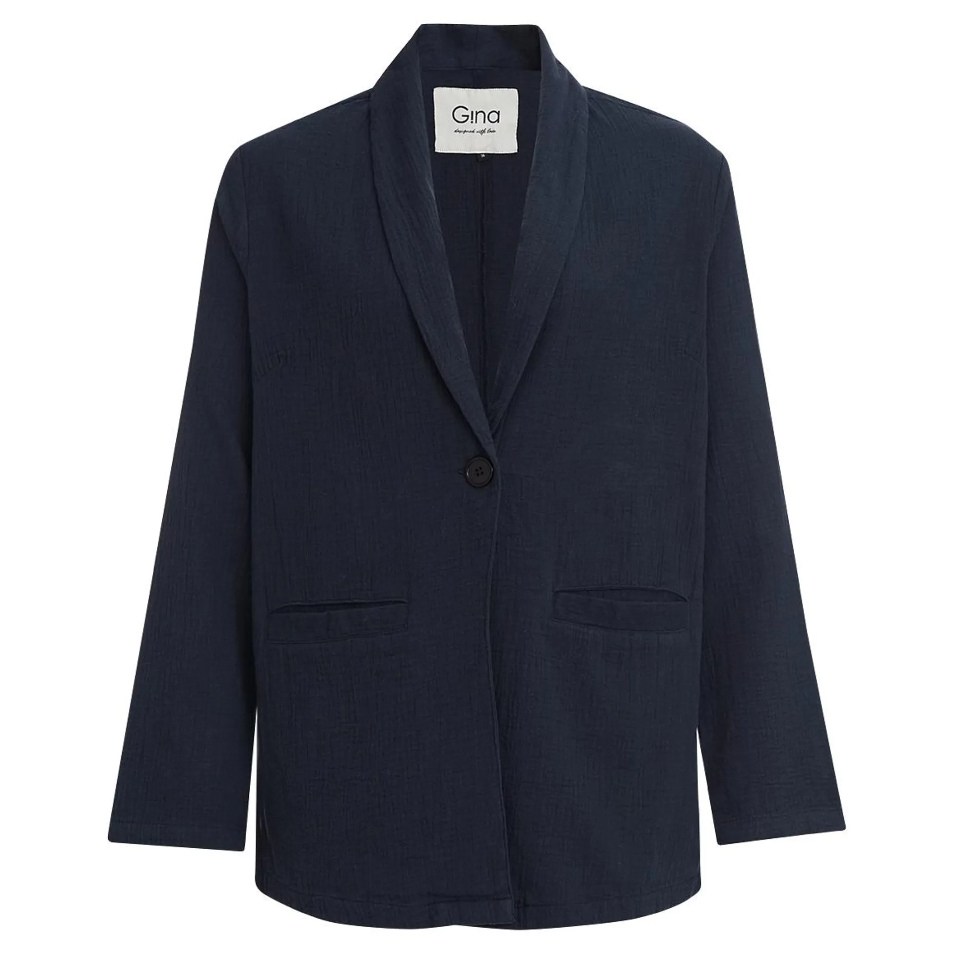 Damen Musselinblazer aus Baumwolle