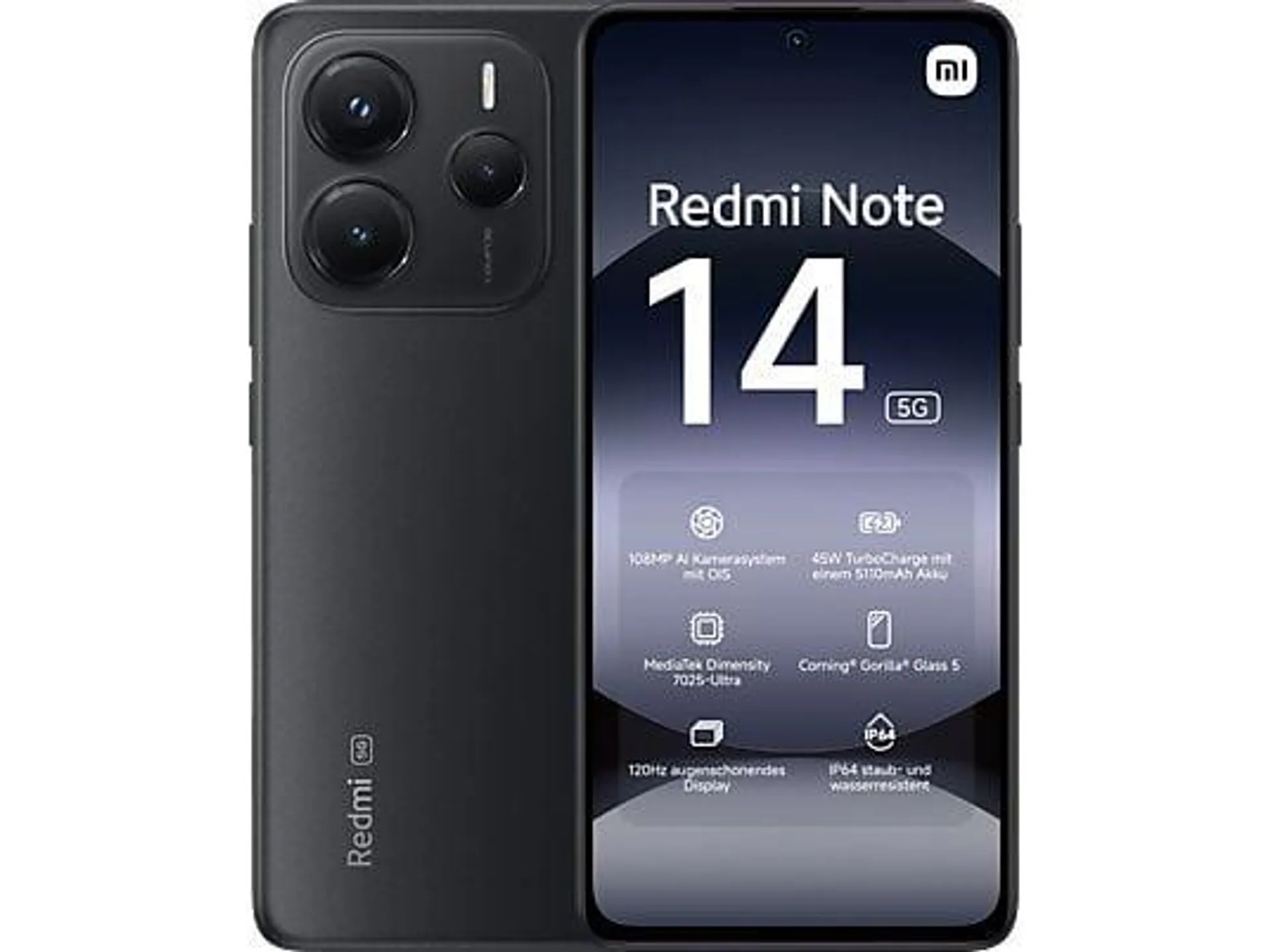 XIAOMI Redmi Note 14 5G 256 GB Midnight black Dual SIM