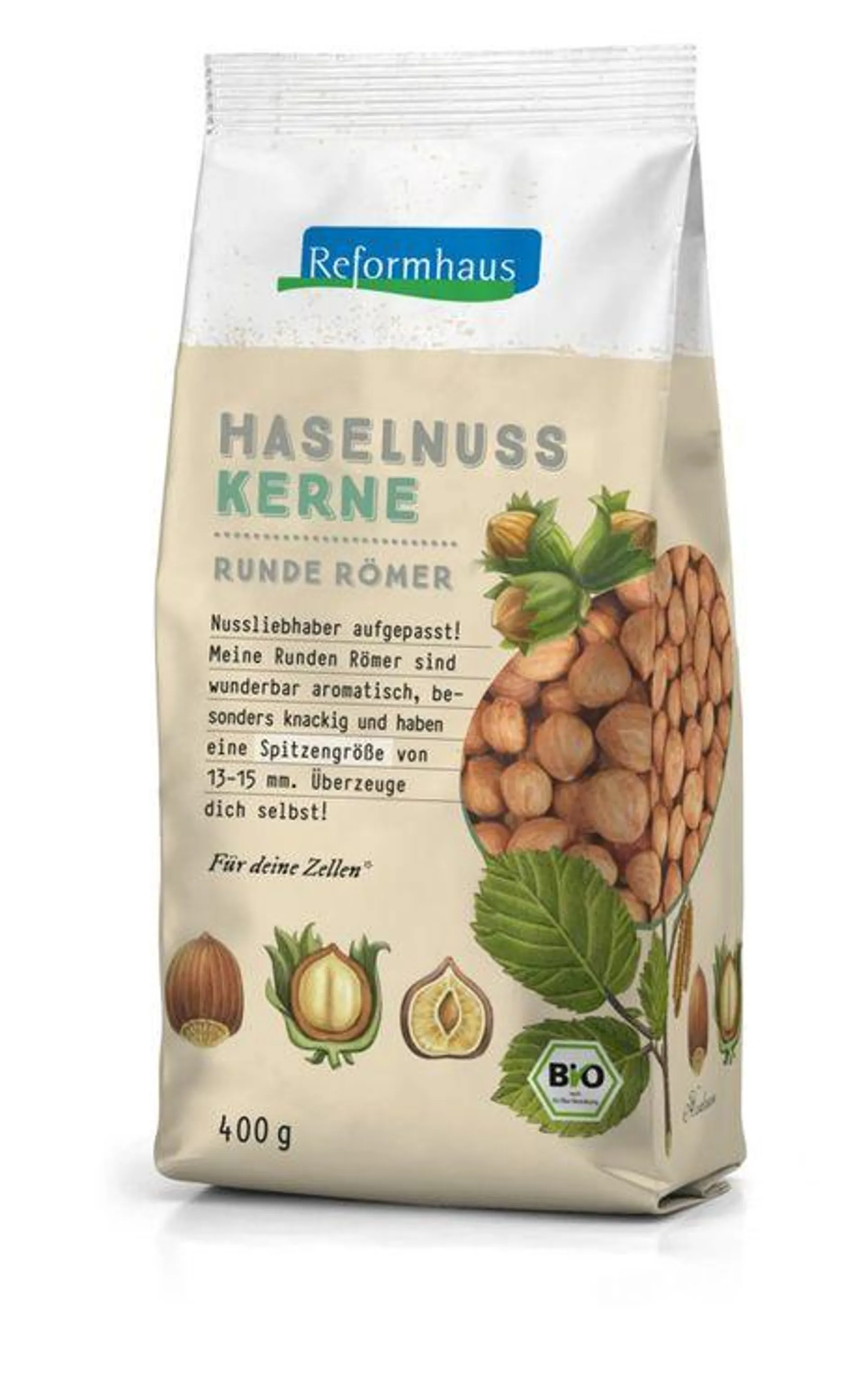 Reformhaus - Haselnusskerne Runde Römer bio 400g