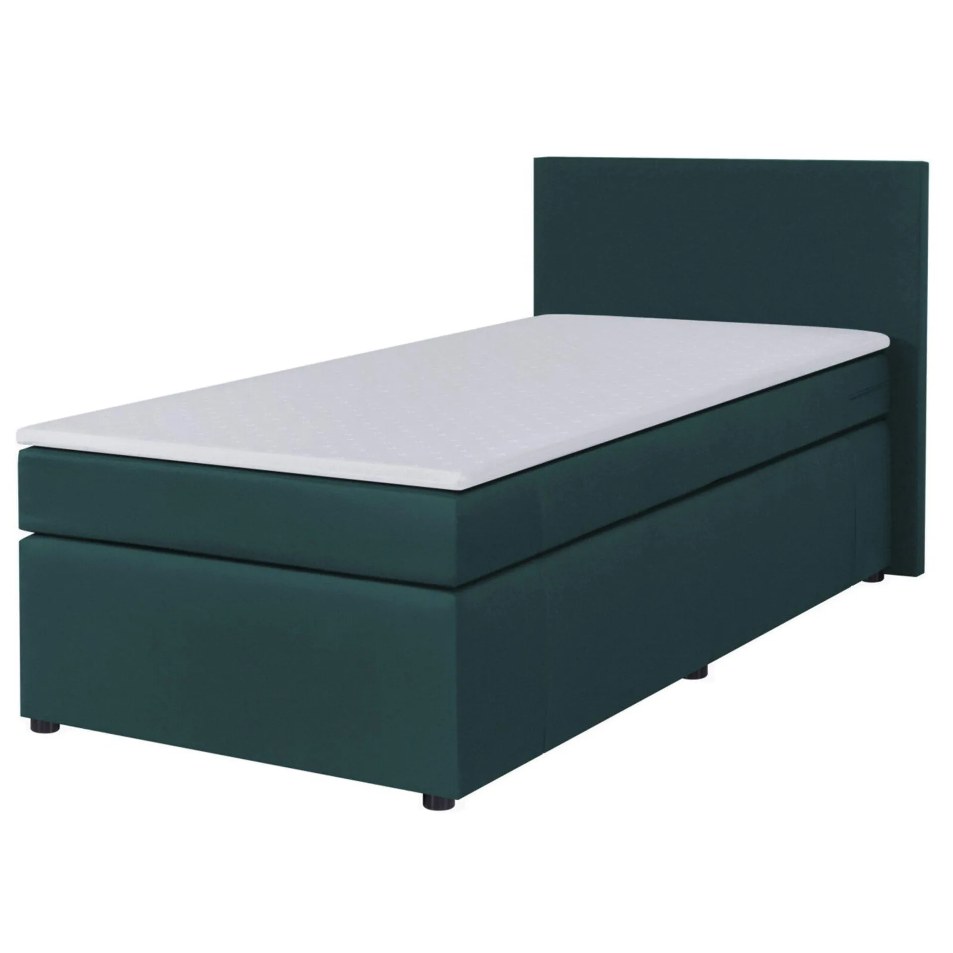 Boxspringbett - H3 - türkis - 90x200 cm